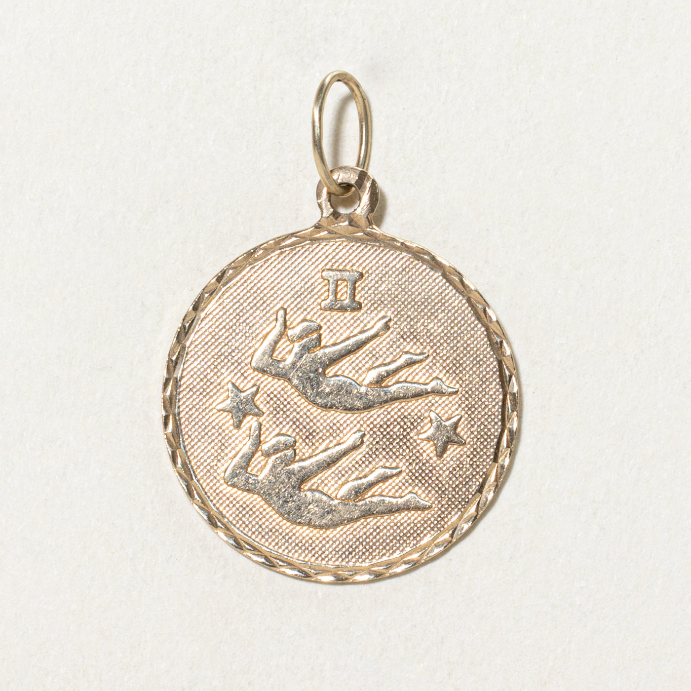 10K Yellow Gold Gemini Pendant