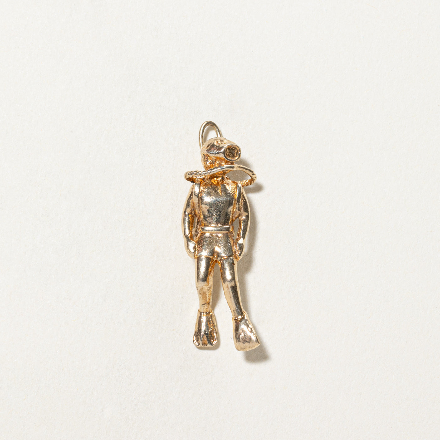 10K Yellow Gold Scuba Diver Charm