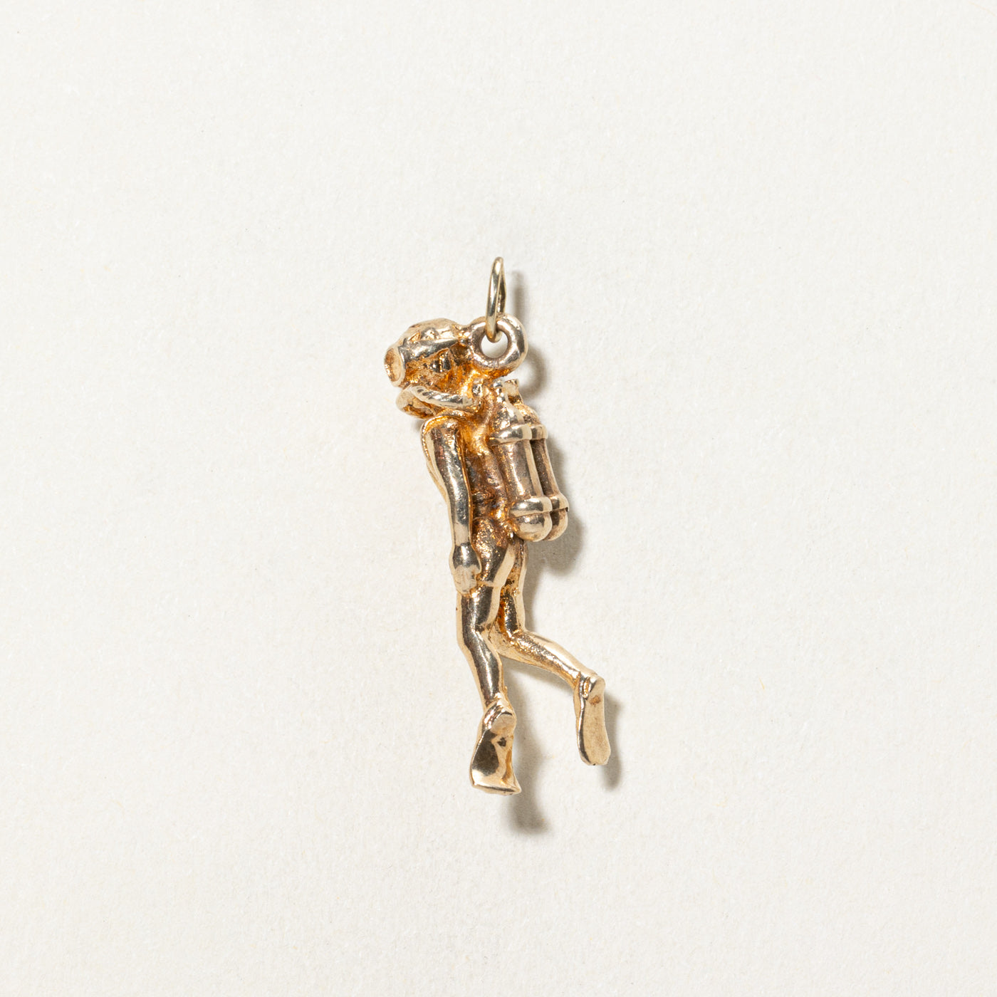 10K Yellow Gold Scuba Diver Charm