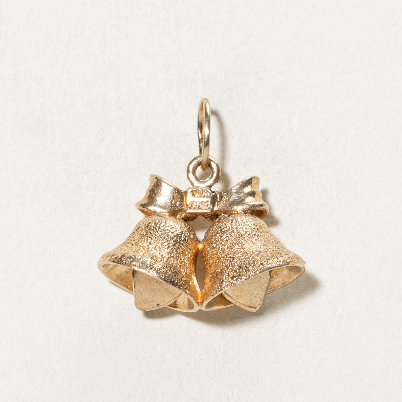 10K Yellow Gold Wedding Bells Charm