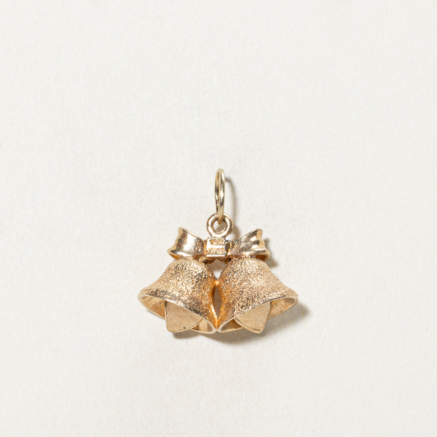 10K Yellow Gold Wedding Bells Charm