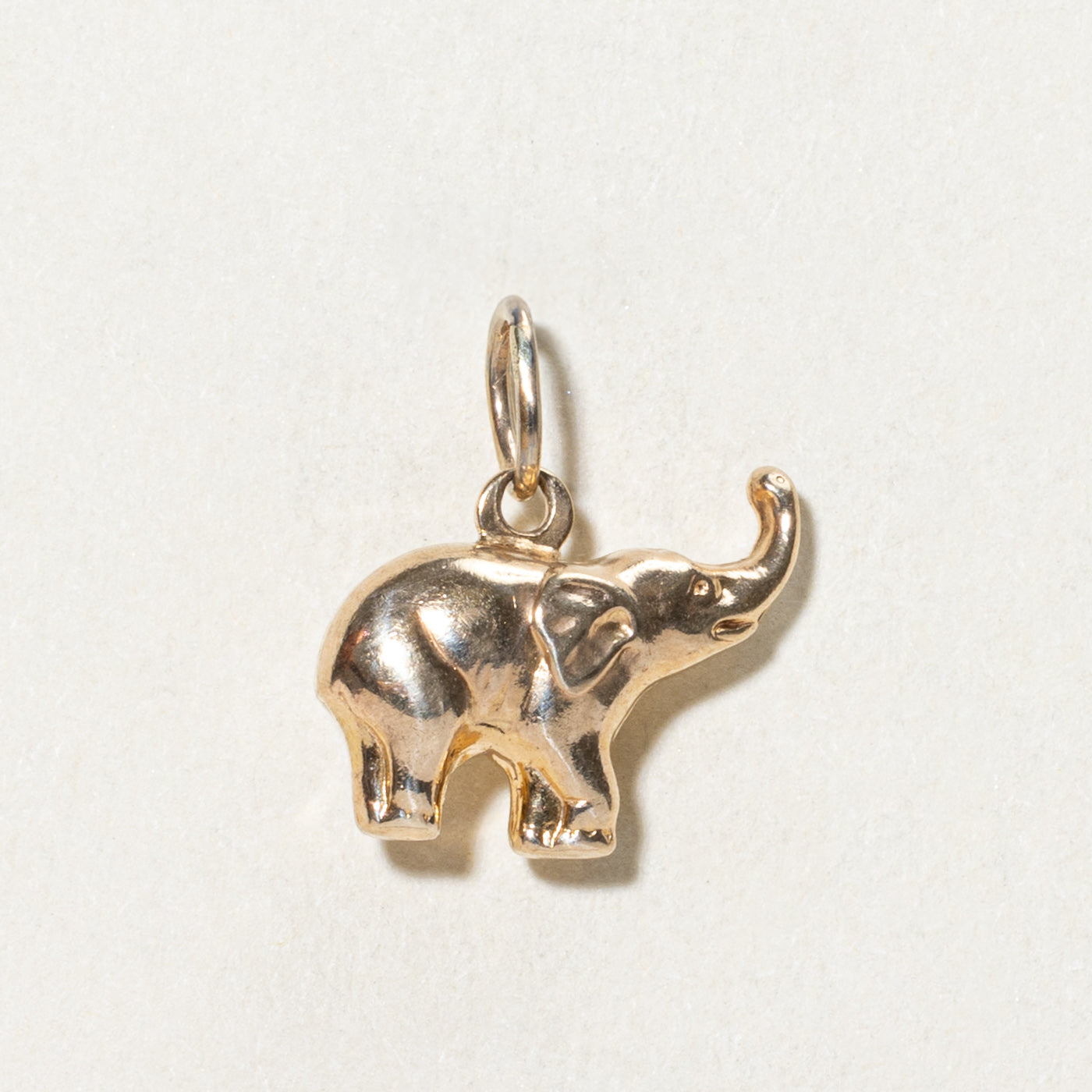 10K Yellow Gold Elephant Charm