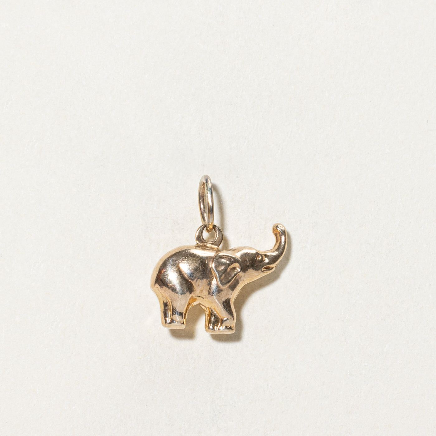 10K Yellow Gold Elephant Charm