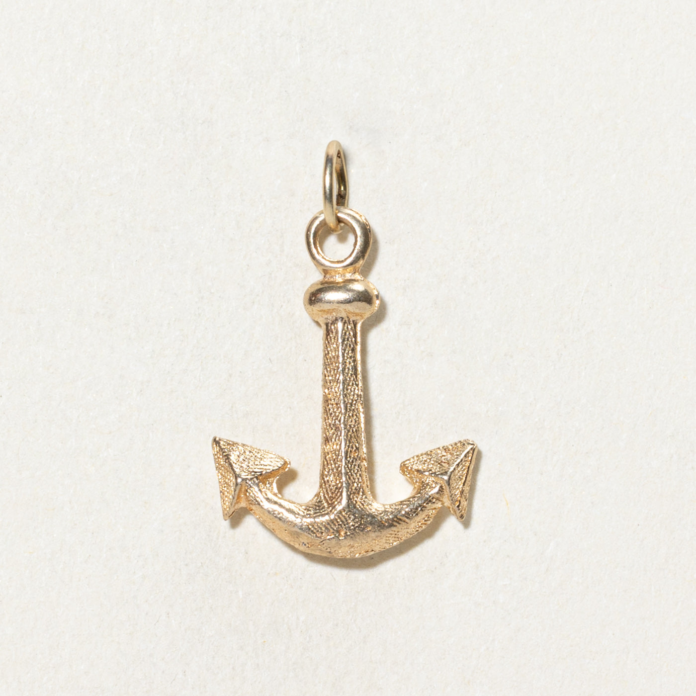 10K Yellow Gold Anchor Charm