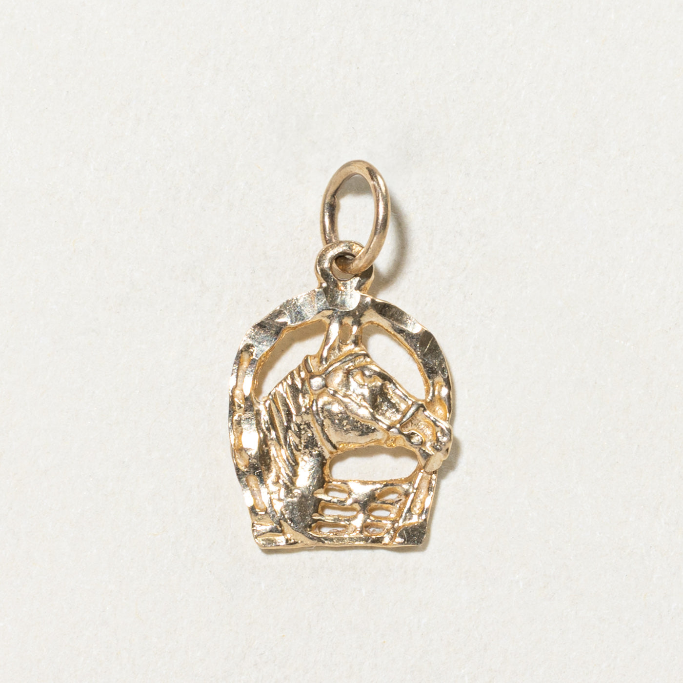 10K Yellow Gold Horse Charm