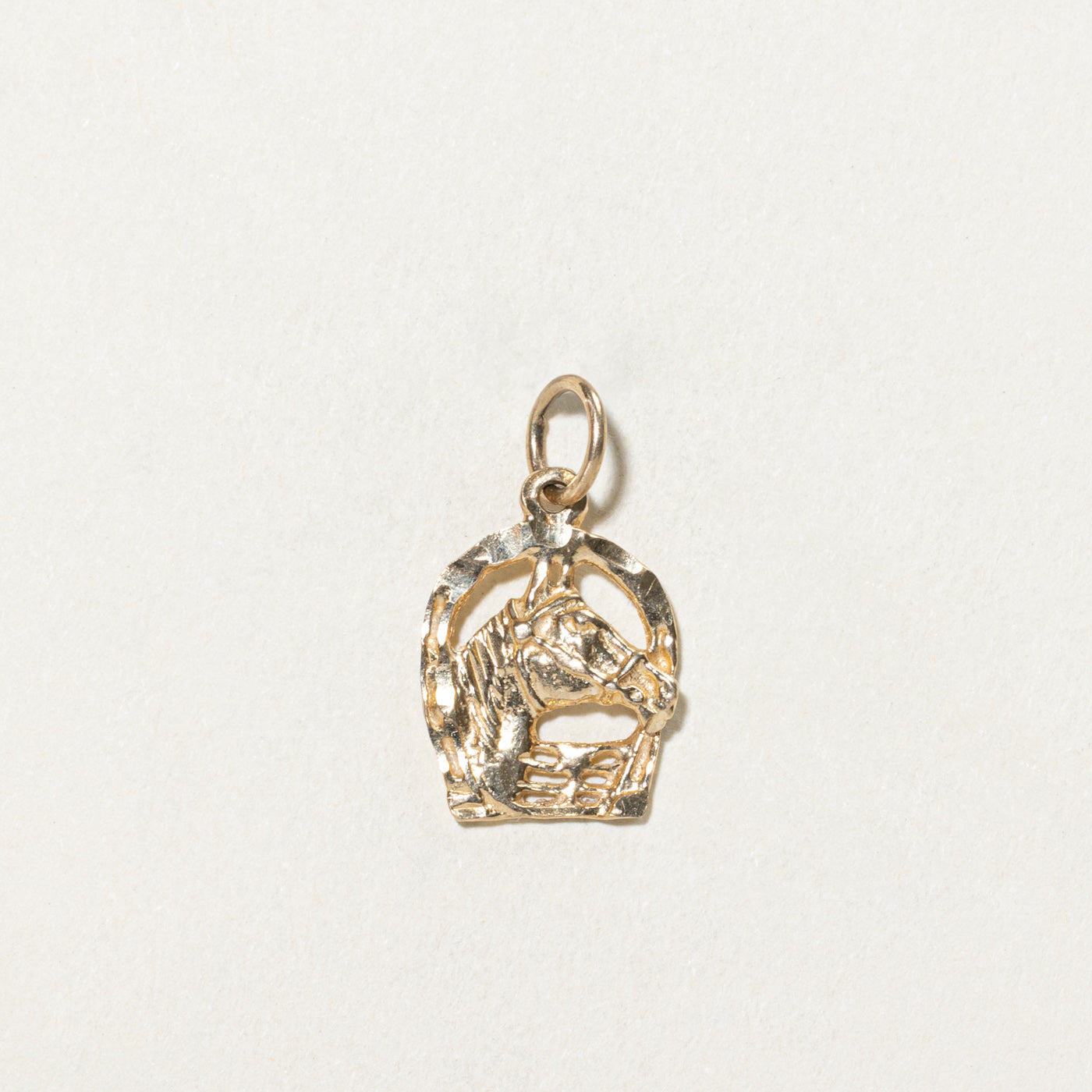 10K Yellow Gold Horse Charm