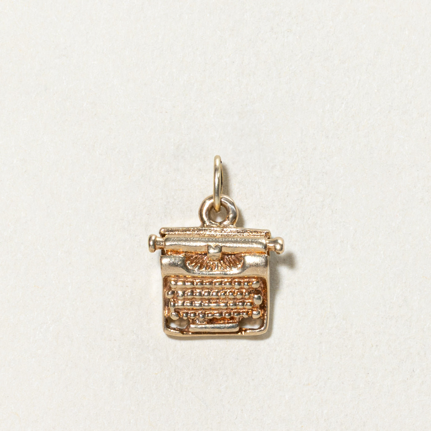 10K Yellow Gold Typewriter Charm