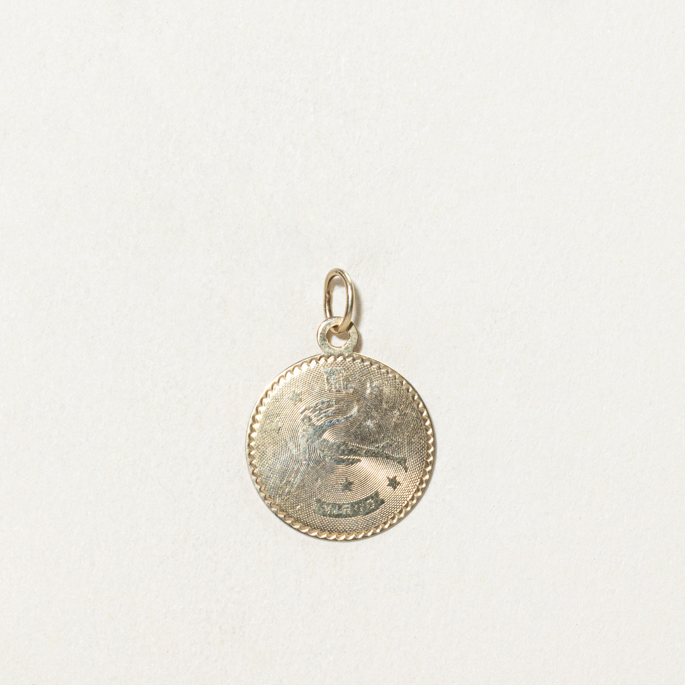 10K Yellow Gold Virgo Pendant