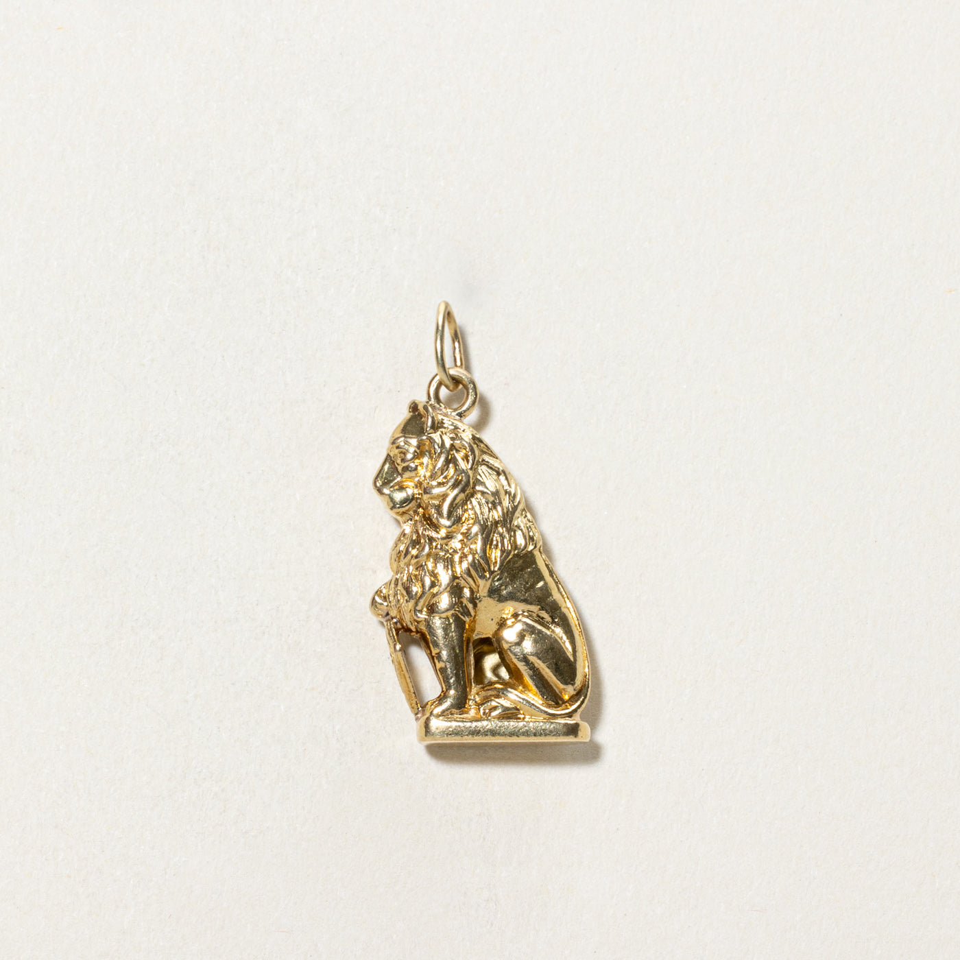 18K Yellow Gold Lion Charm
