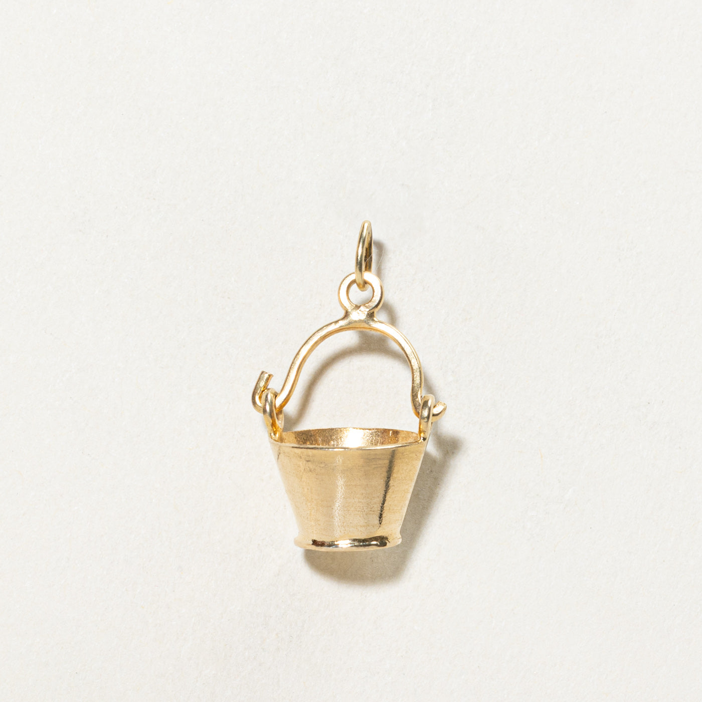 18K Yellow Gold Bucket Charm