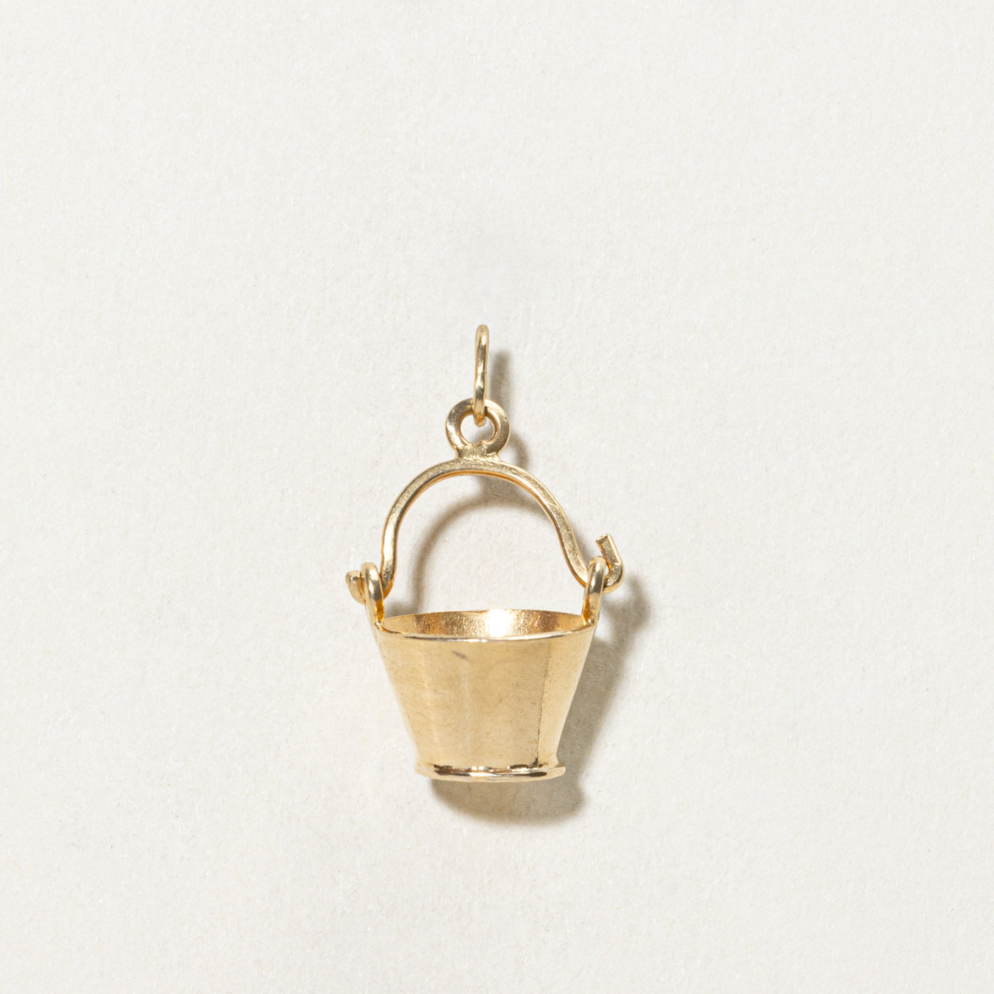 18K Yellow Gold Bucket Charm