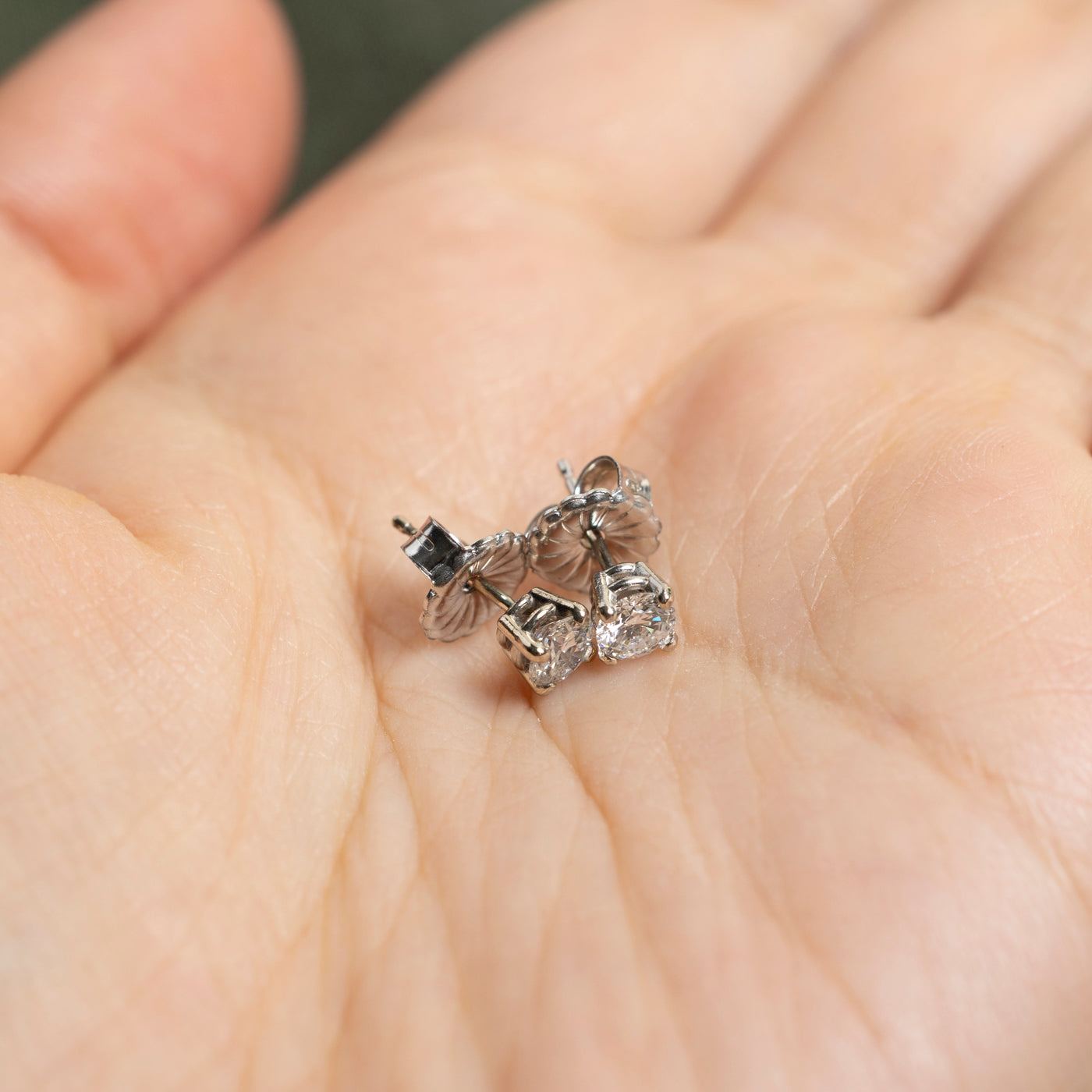 14K Diamond Stud Earrings | 0.58ctw