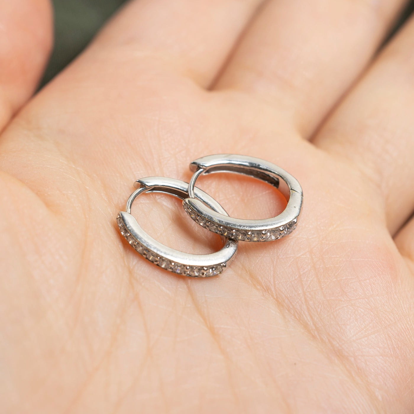 10K Diamond Huggie Earrings | 0.47ctw
