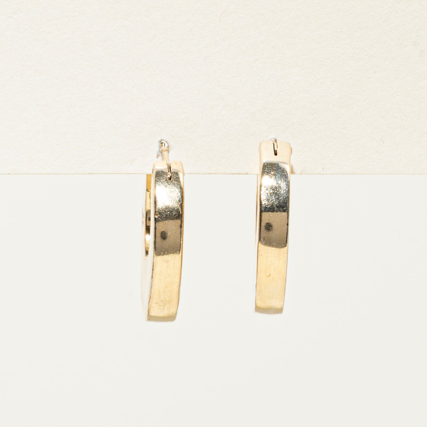 14k Yellow Gold Chunky Hoop Earrings