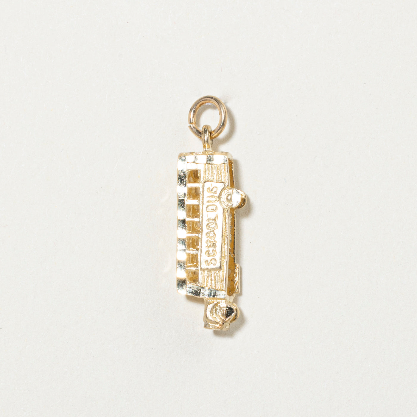 10k Yellow Gold School Bus Charm