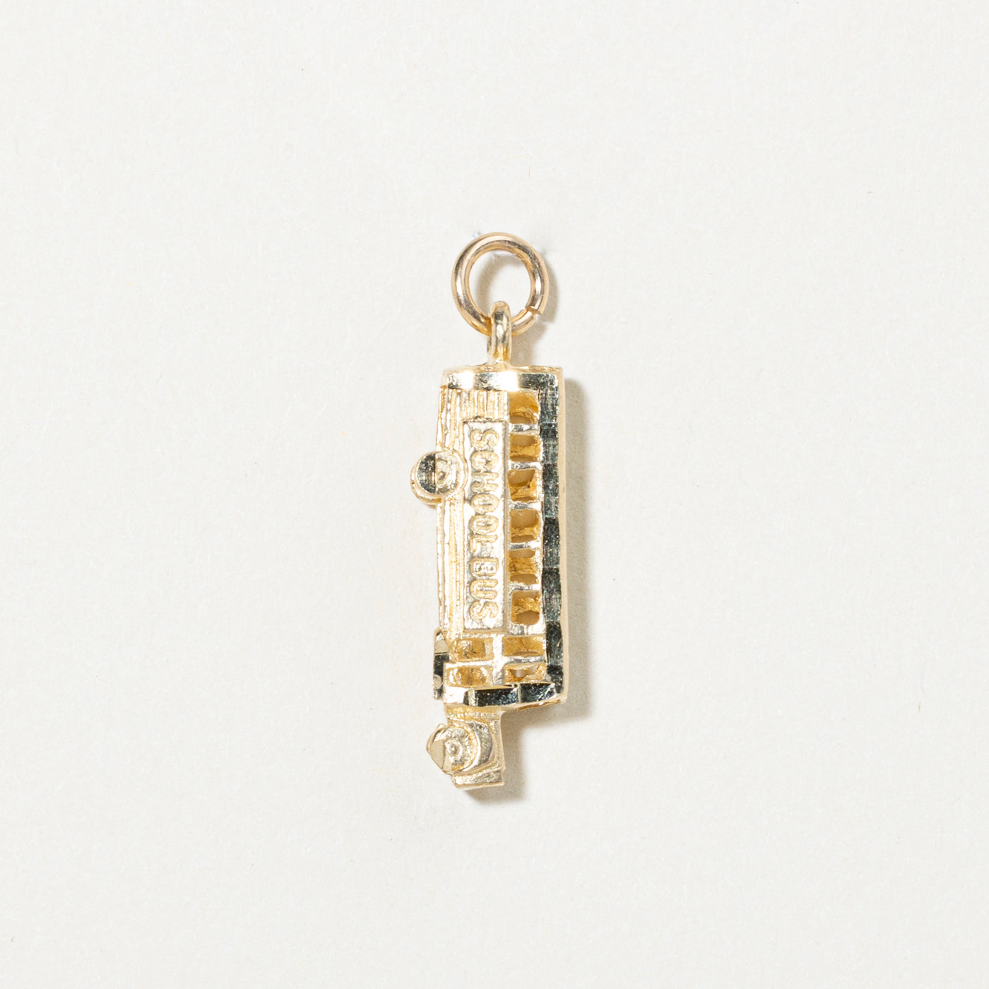 10k Yellow Gold School Bus Charm