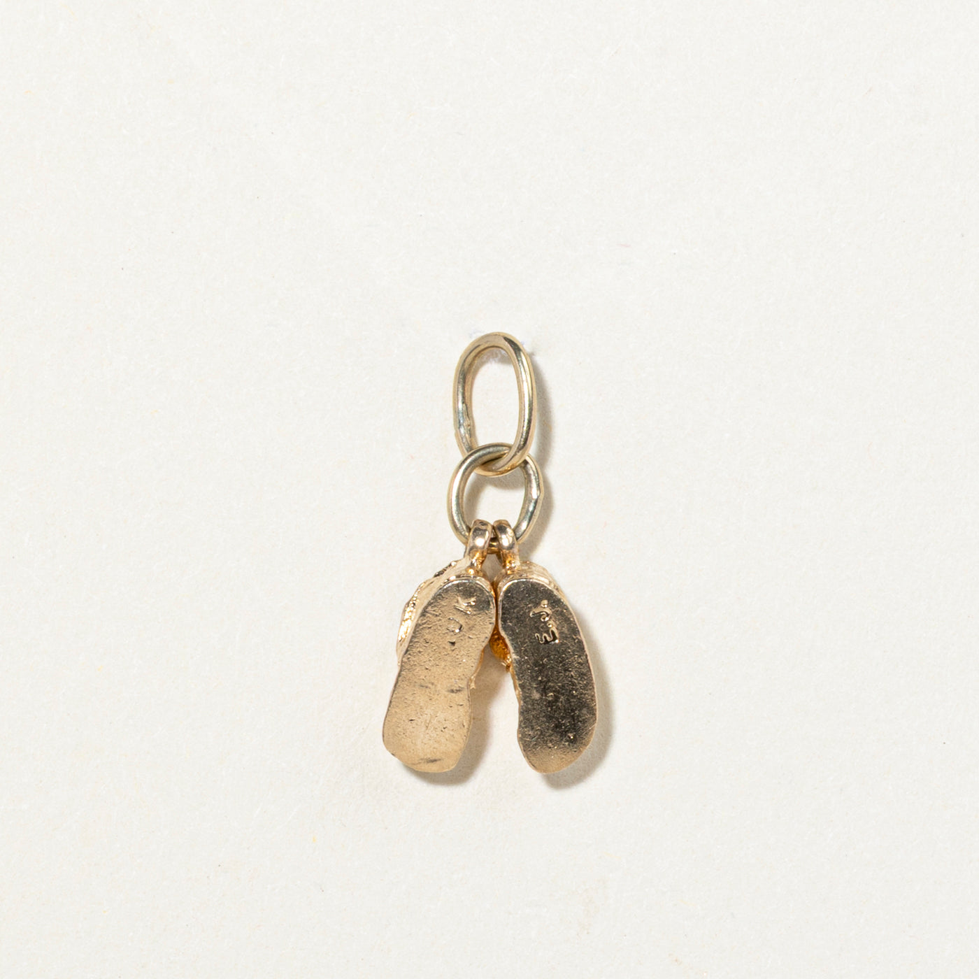 10k Yellow Gold Baby Shoes Charm