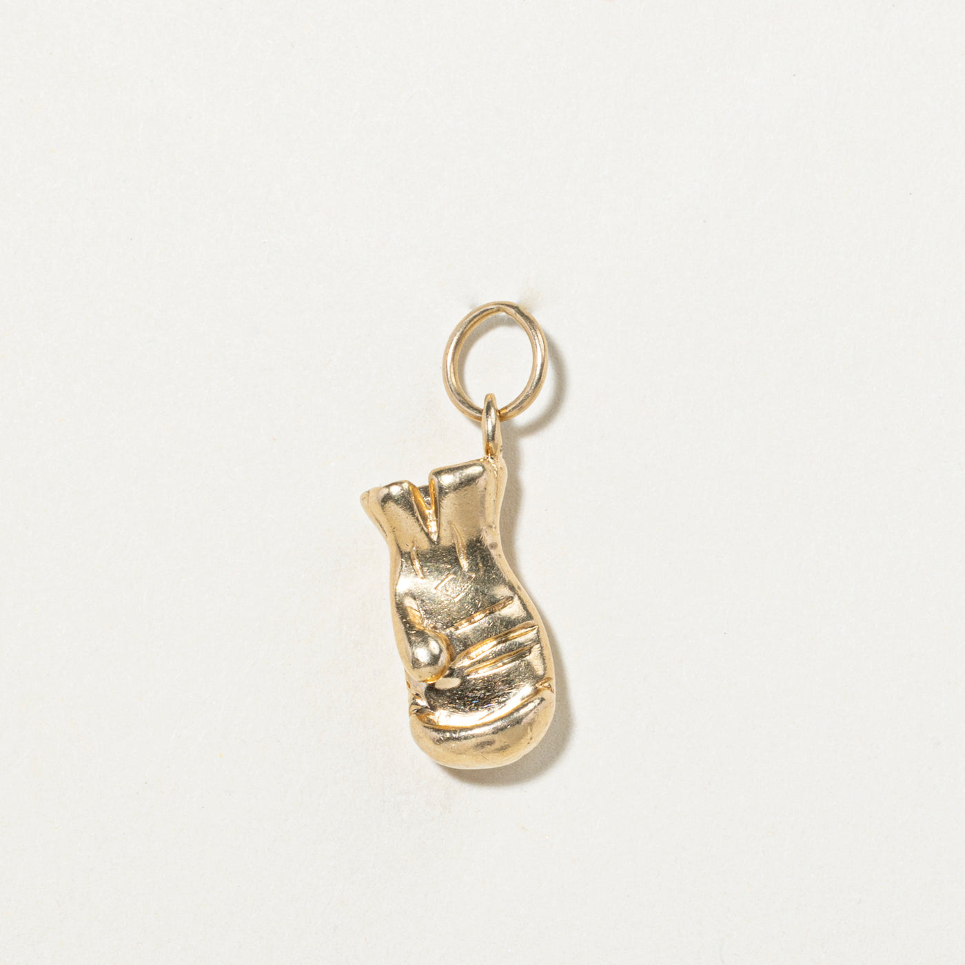 14k Yellow Gold Boxing Glove Charm