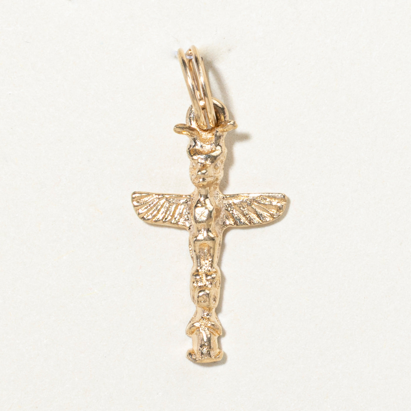 10k Yellow Gold Totem Pole Charm