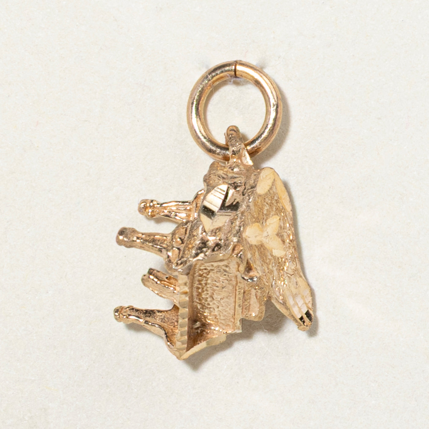 9K Yellow Gold Piano Charm