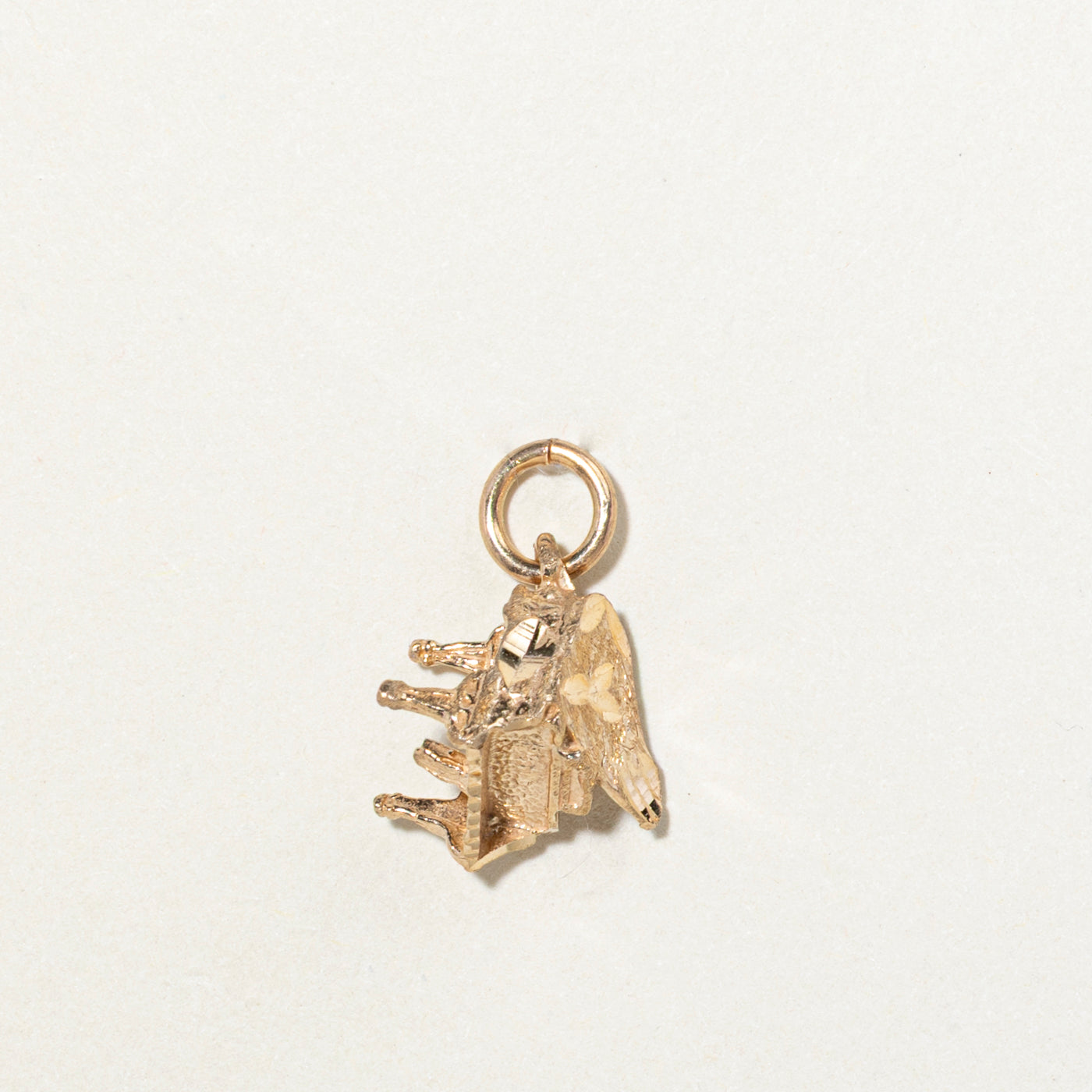 9K Yellow Gold Piano Charm