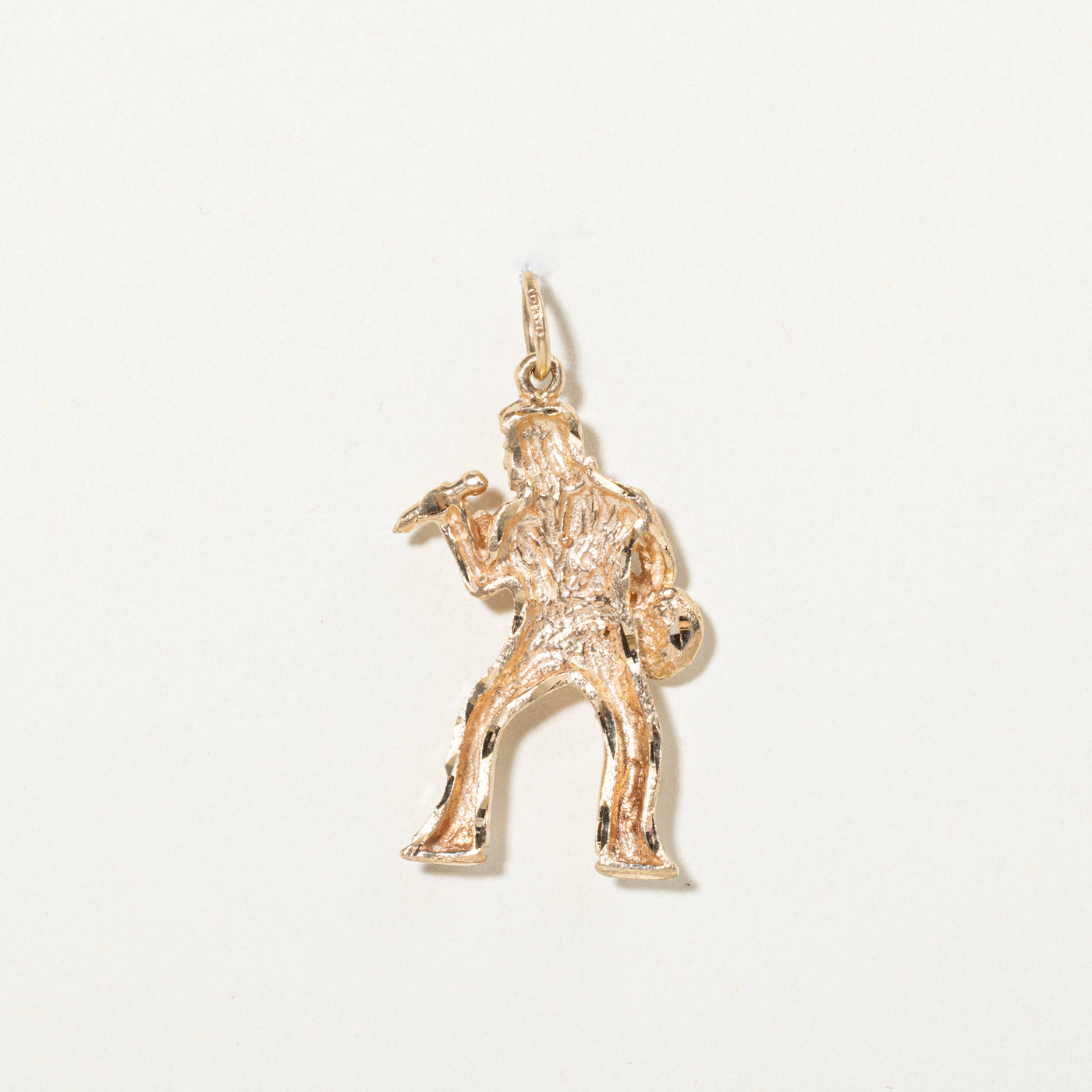 10k Yellow Gold Elvis Charm