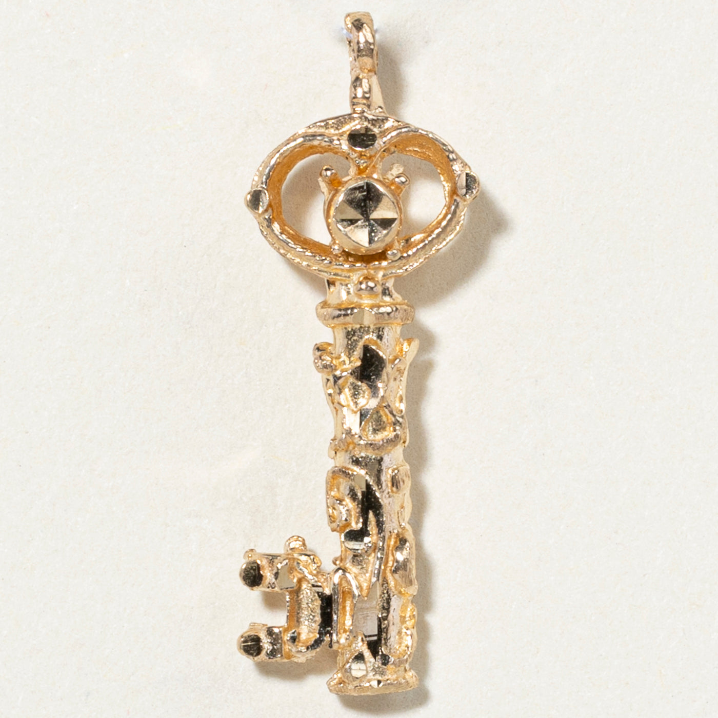 10k Yellow Gold Key Charm