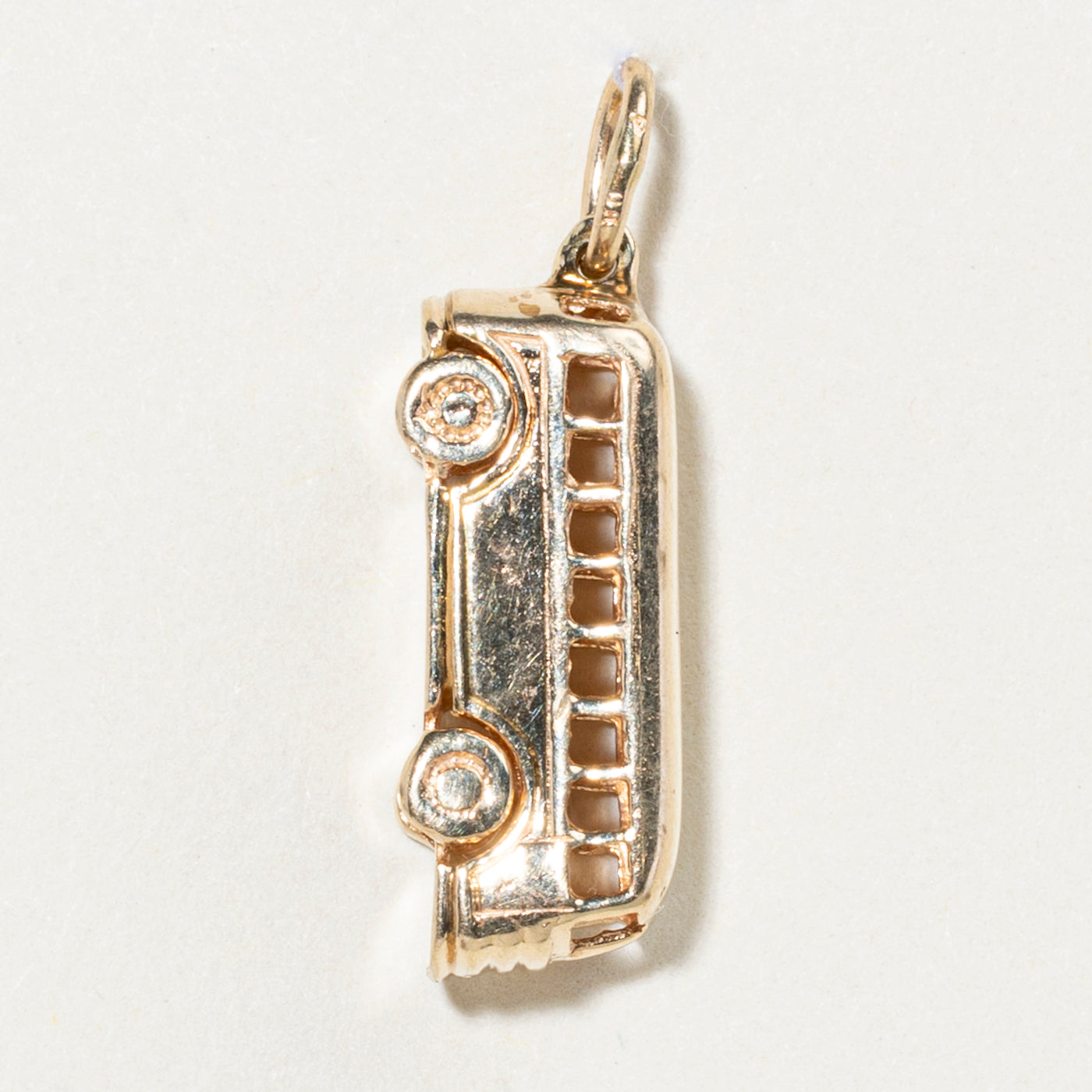 10k Yellow Gold Bus Charm