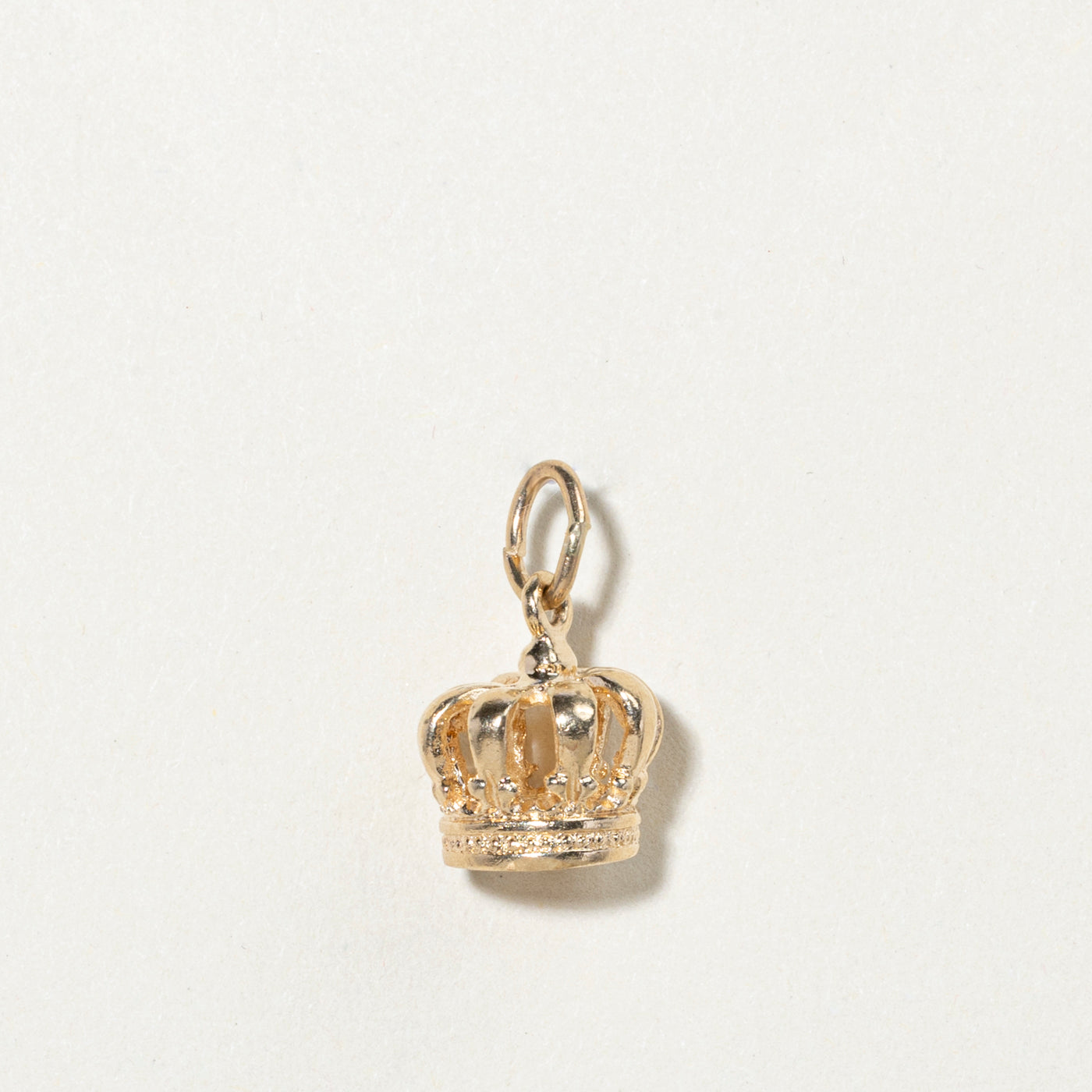 10k Yellow Gold Crown Charm