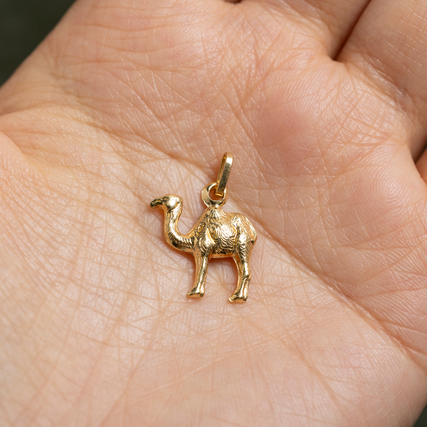 18k Yellow Gold Camel Charm
