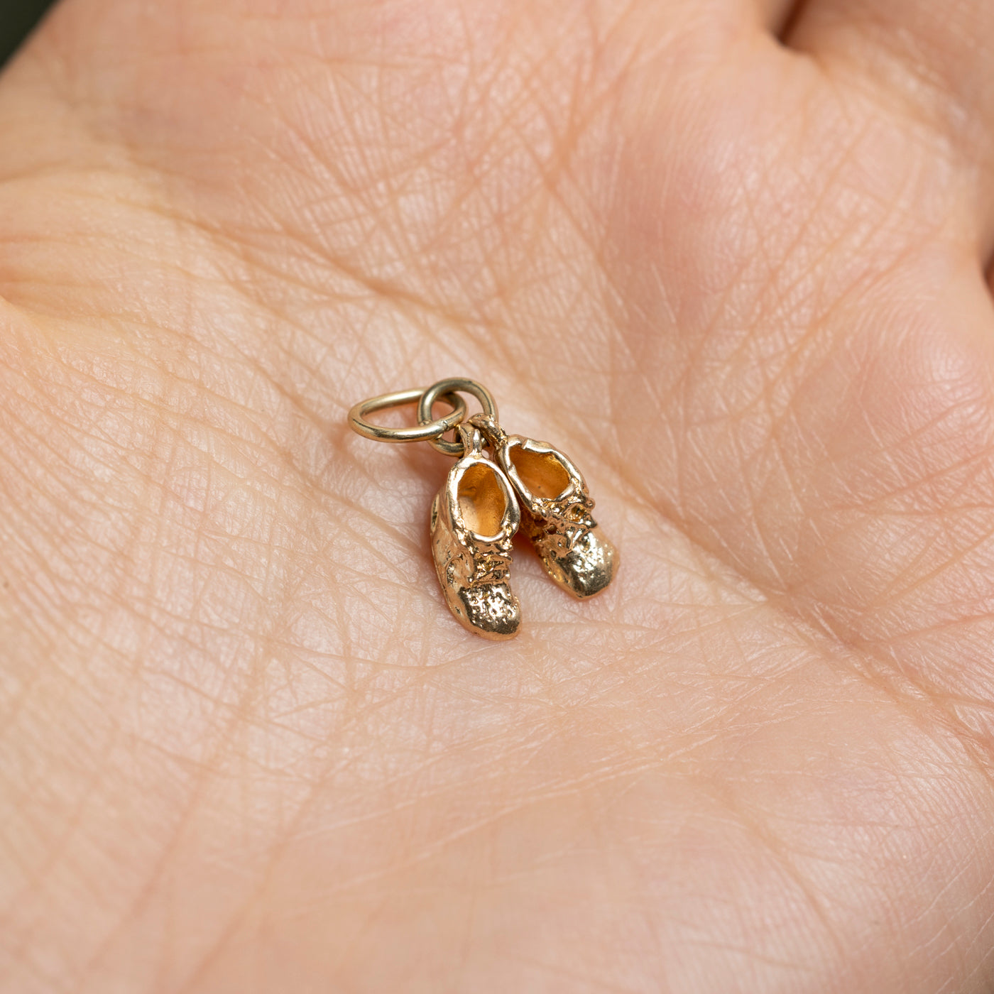 10k Yellow Gold Baby Shoes Charm
