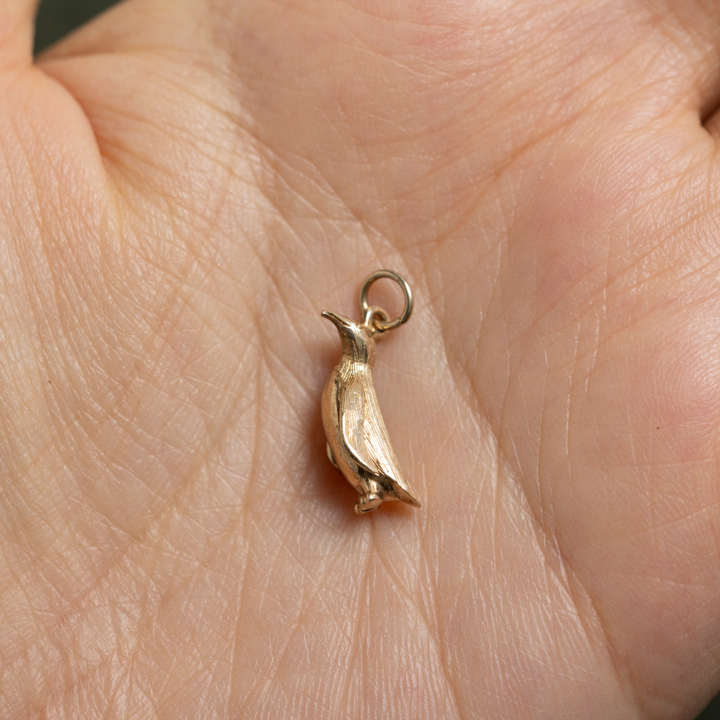 9k Yellow Gold Penguin Charm