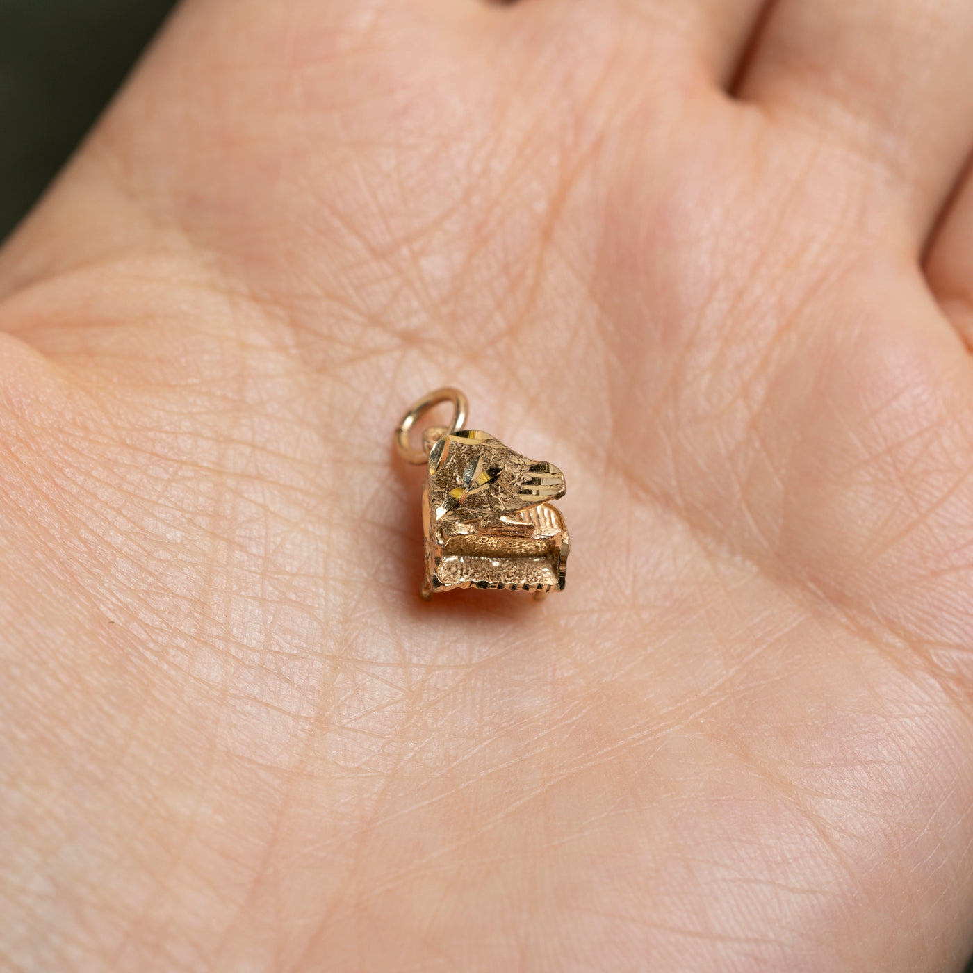 9K Yellow Gold Piano Charm