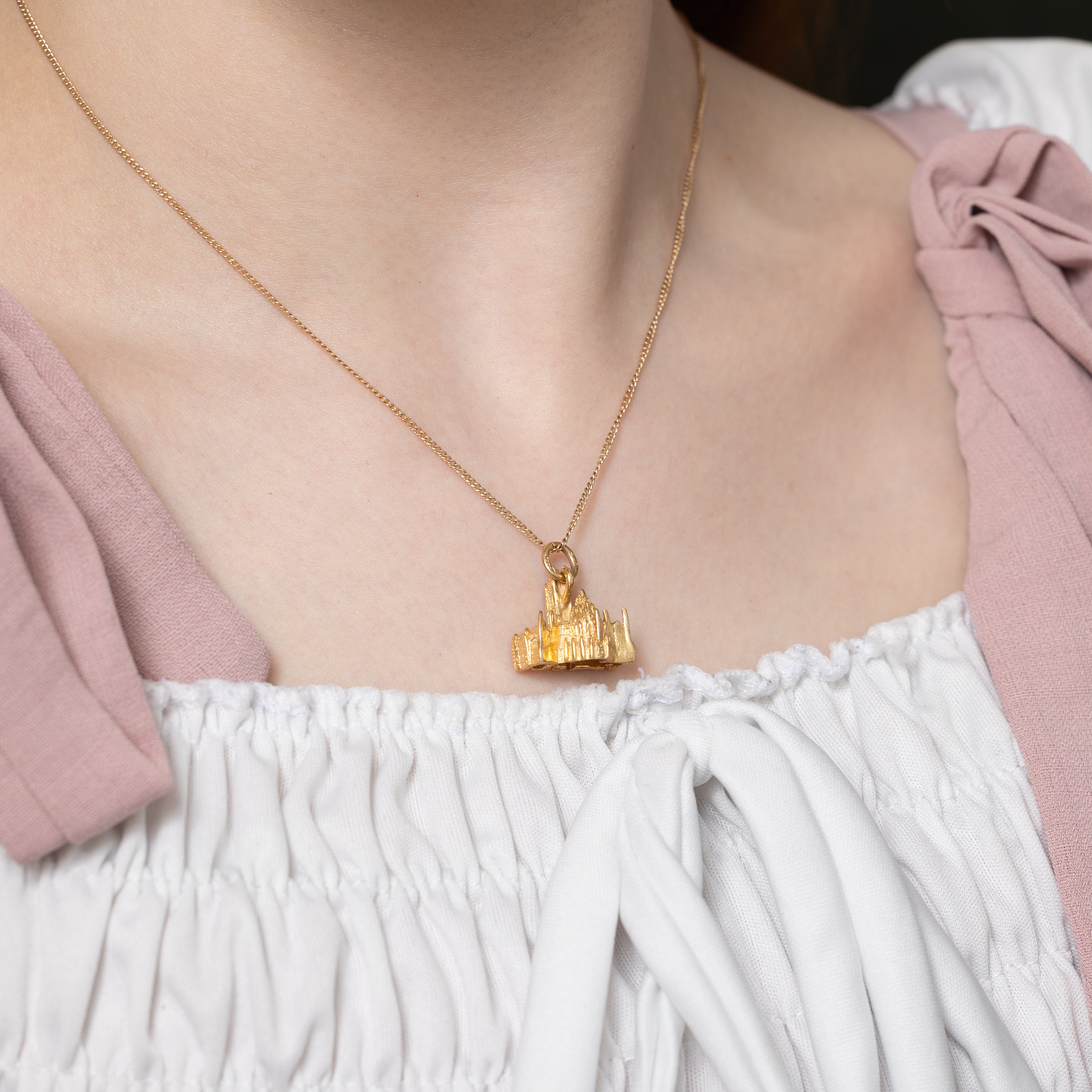 14k Yellow Gold Ottawa Parliament Building Charm