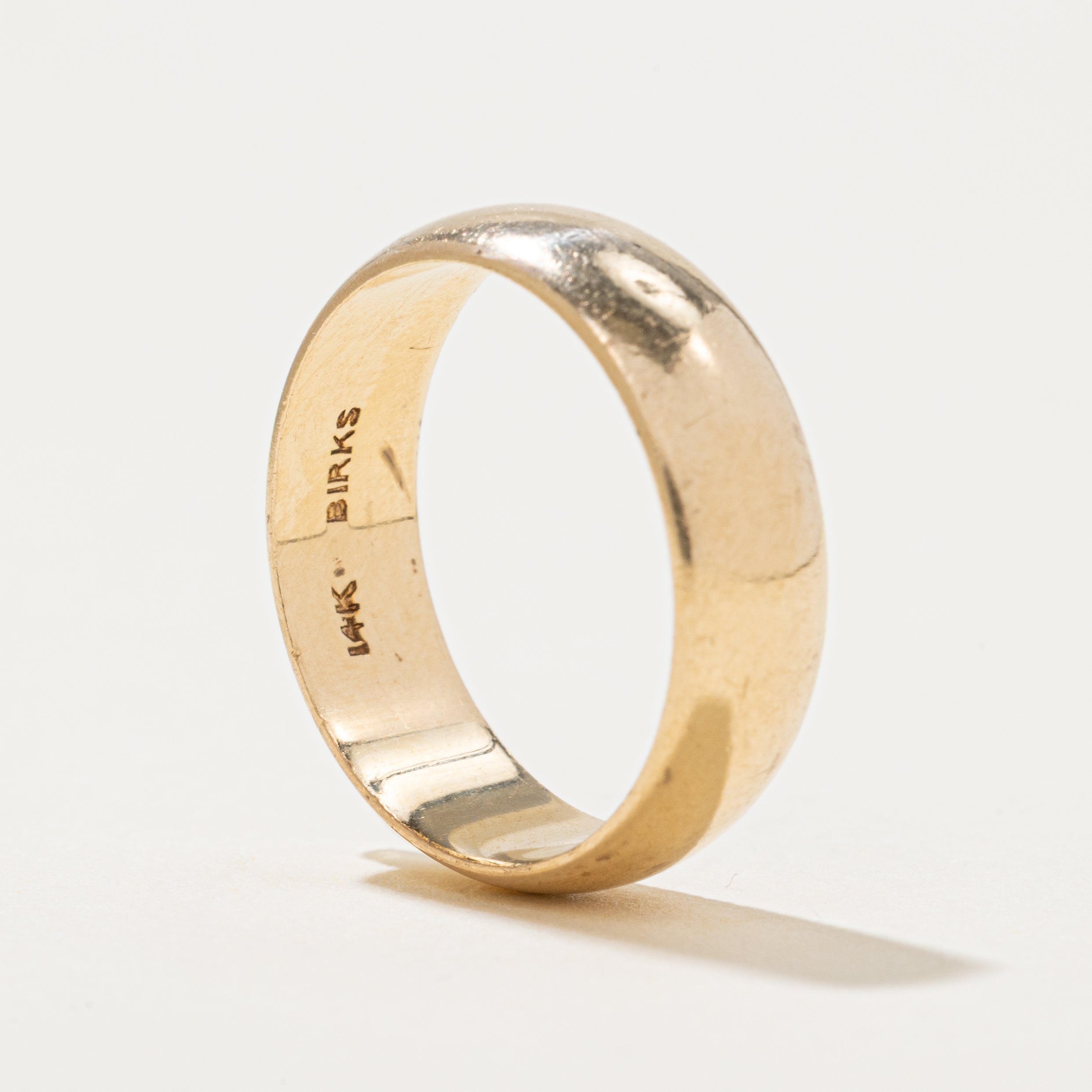 'Birks' 14k Yellow Gold Band | 5.75mm | SZ 7