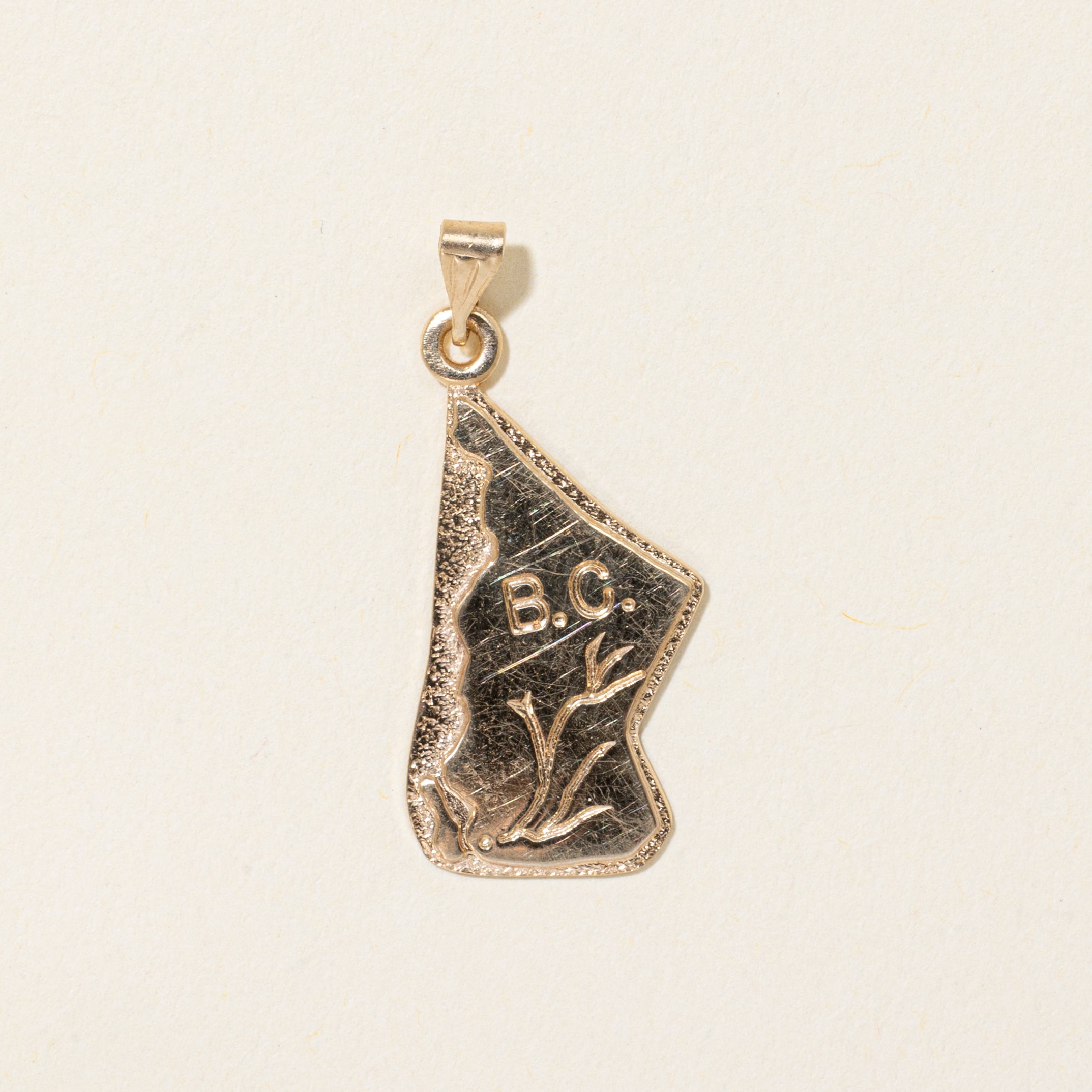 10k Yellow Gold British Columbia Charm