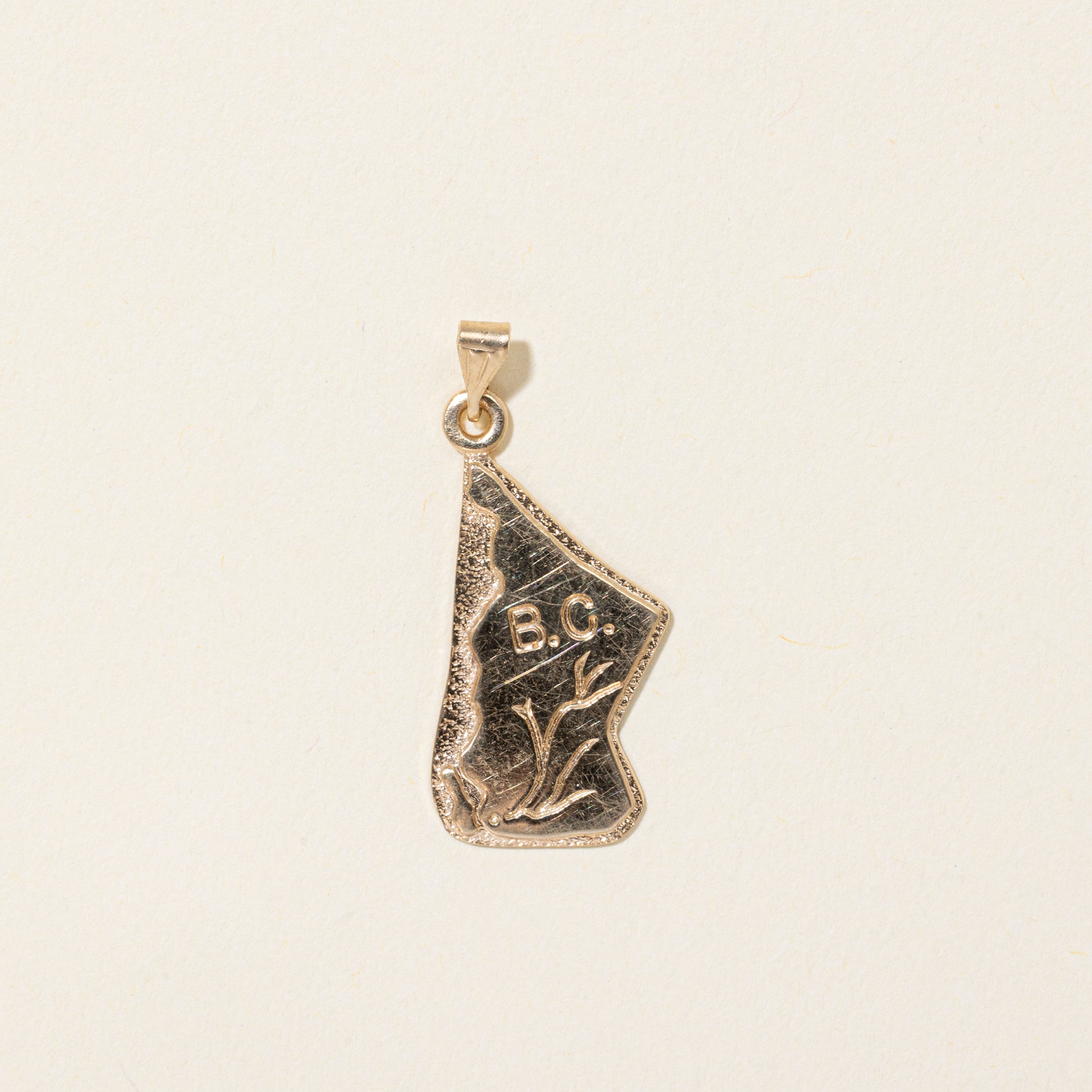 10k Yellow Gold British Columbia Charm