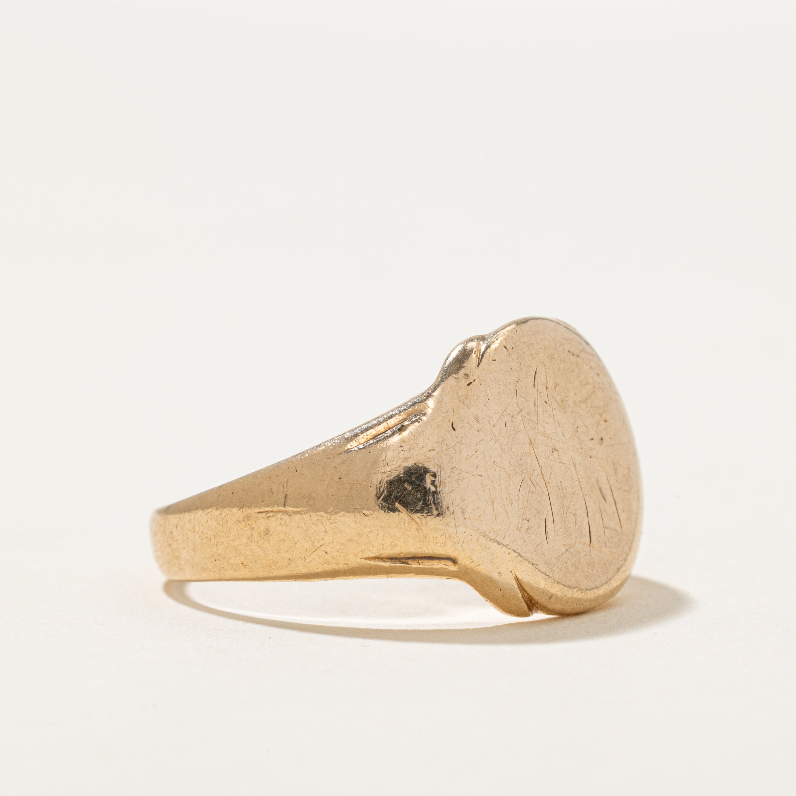 'Birks' 10k Yellow Gold Signet Ring | SZ 10.5