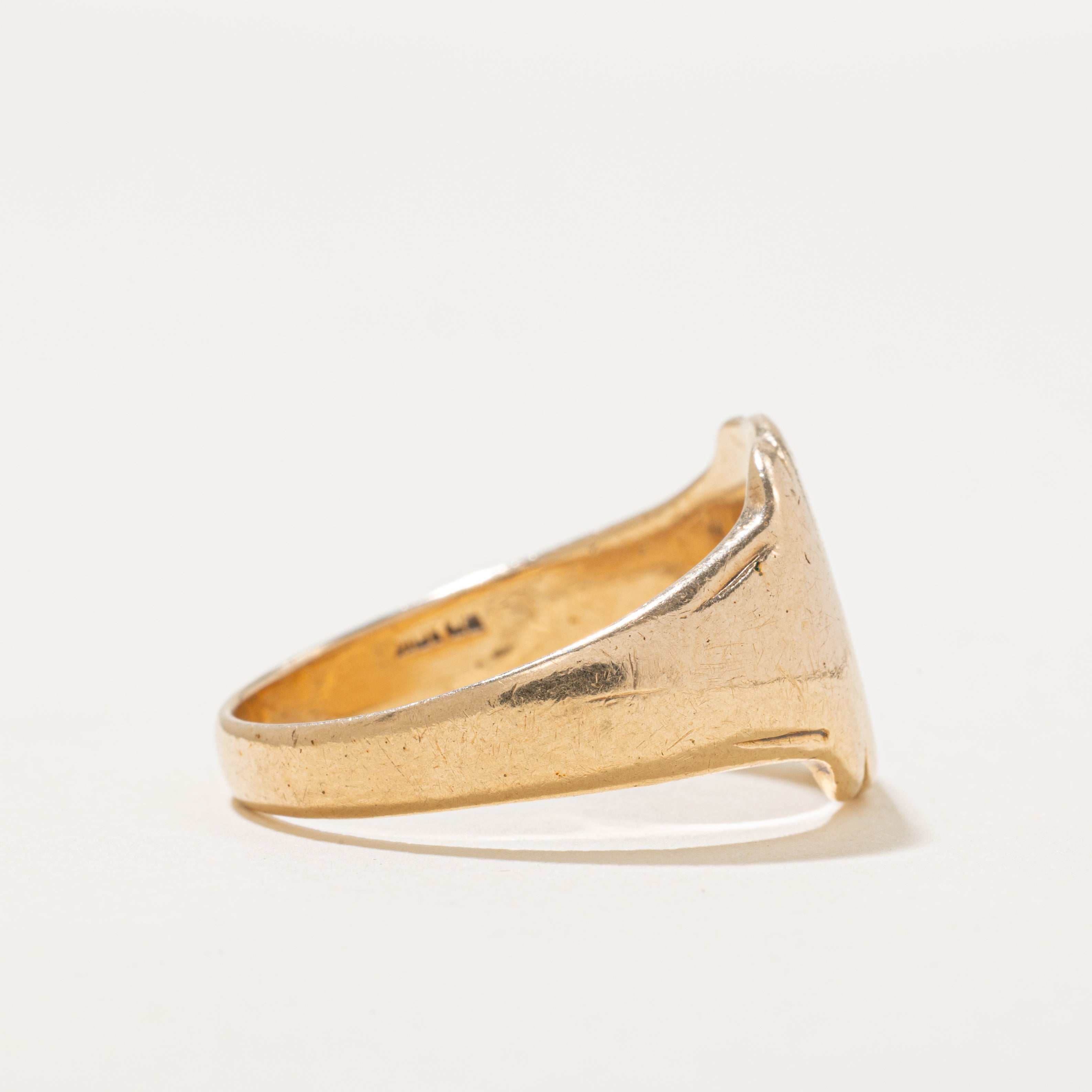 'Birks' 10k Yellow Gold Signet Ring | SZ 10.5