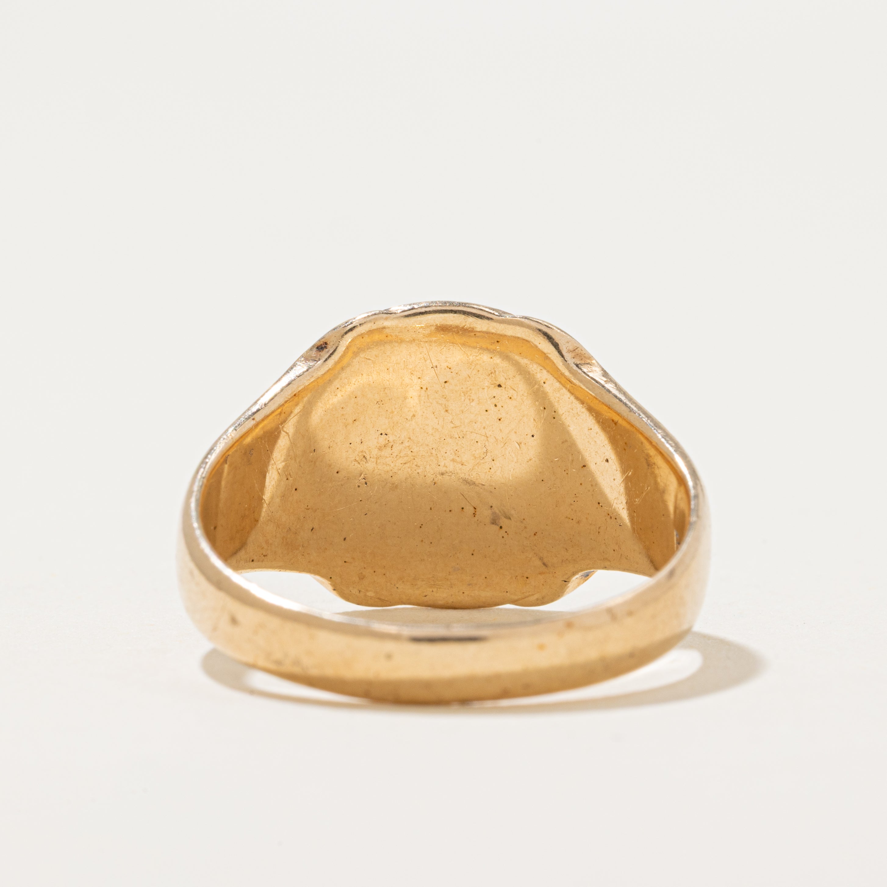 'Birks' 10k Yellow Gold Signet Ring | SZ 10.5