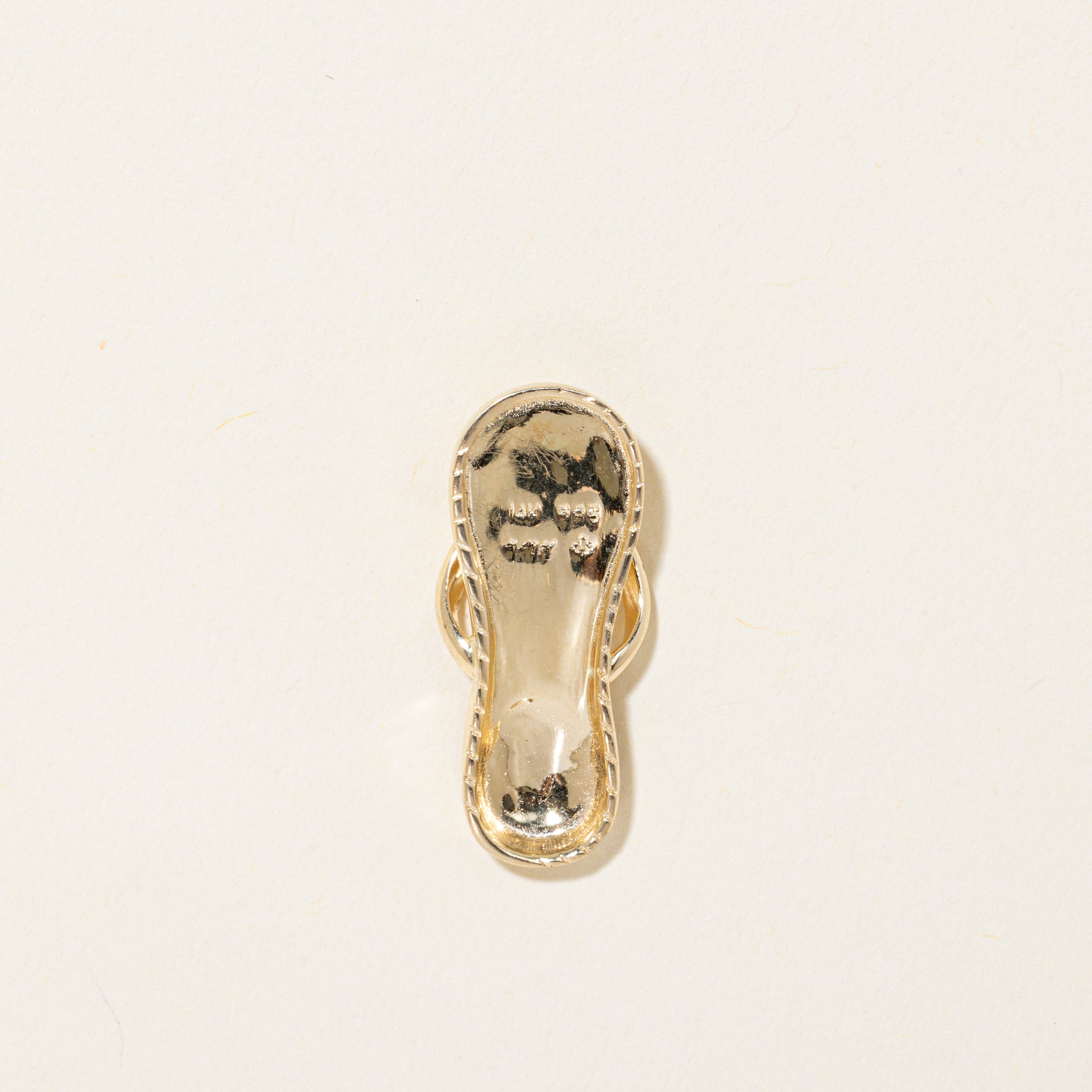 14k Yellow Gold Flip-Flop Charm