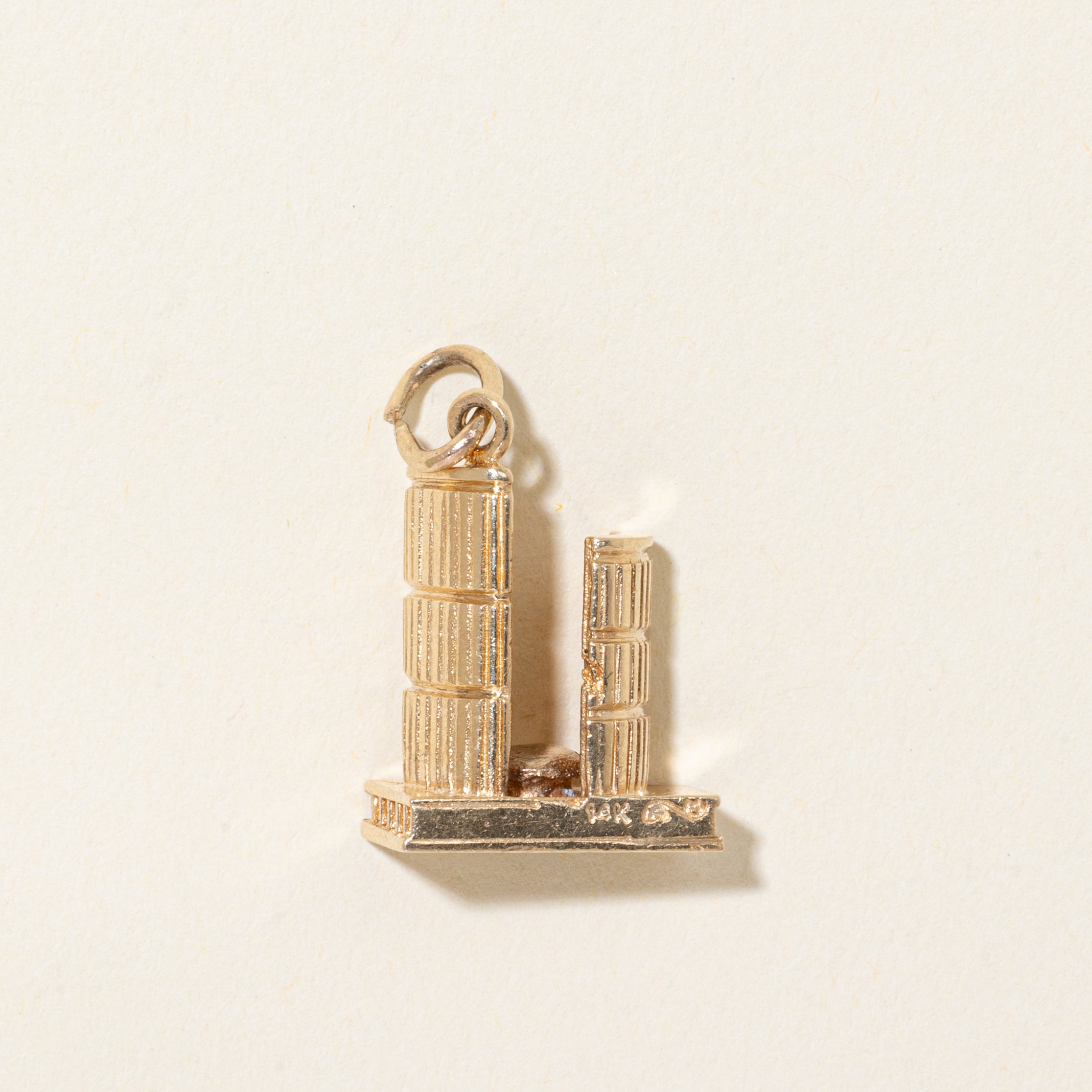 14k Yellow Gold Toronto City Hall Building Charm