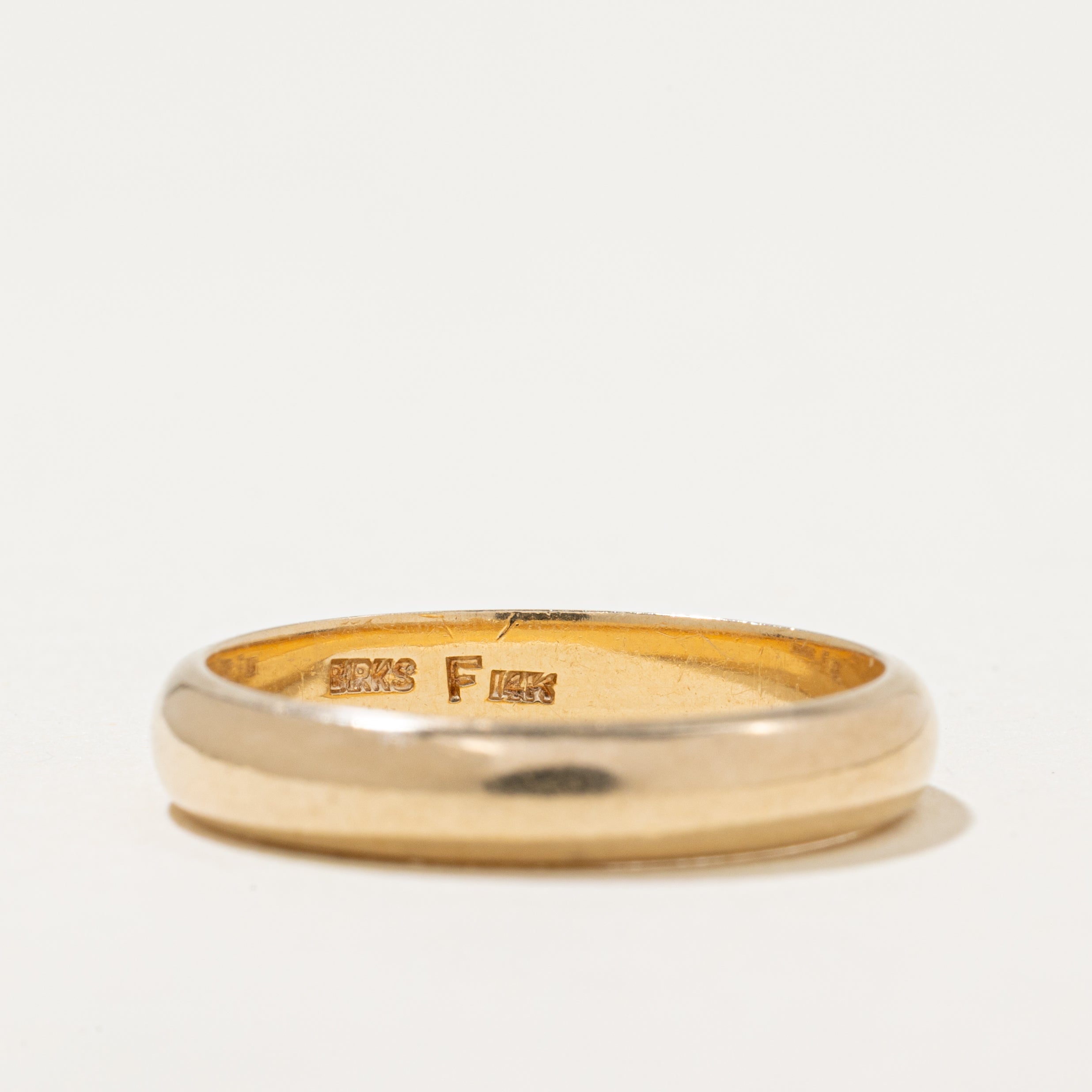 'Birks' 14k Yellow Gold Band | 4mm | SZ 9