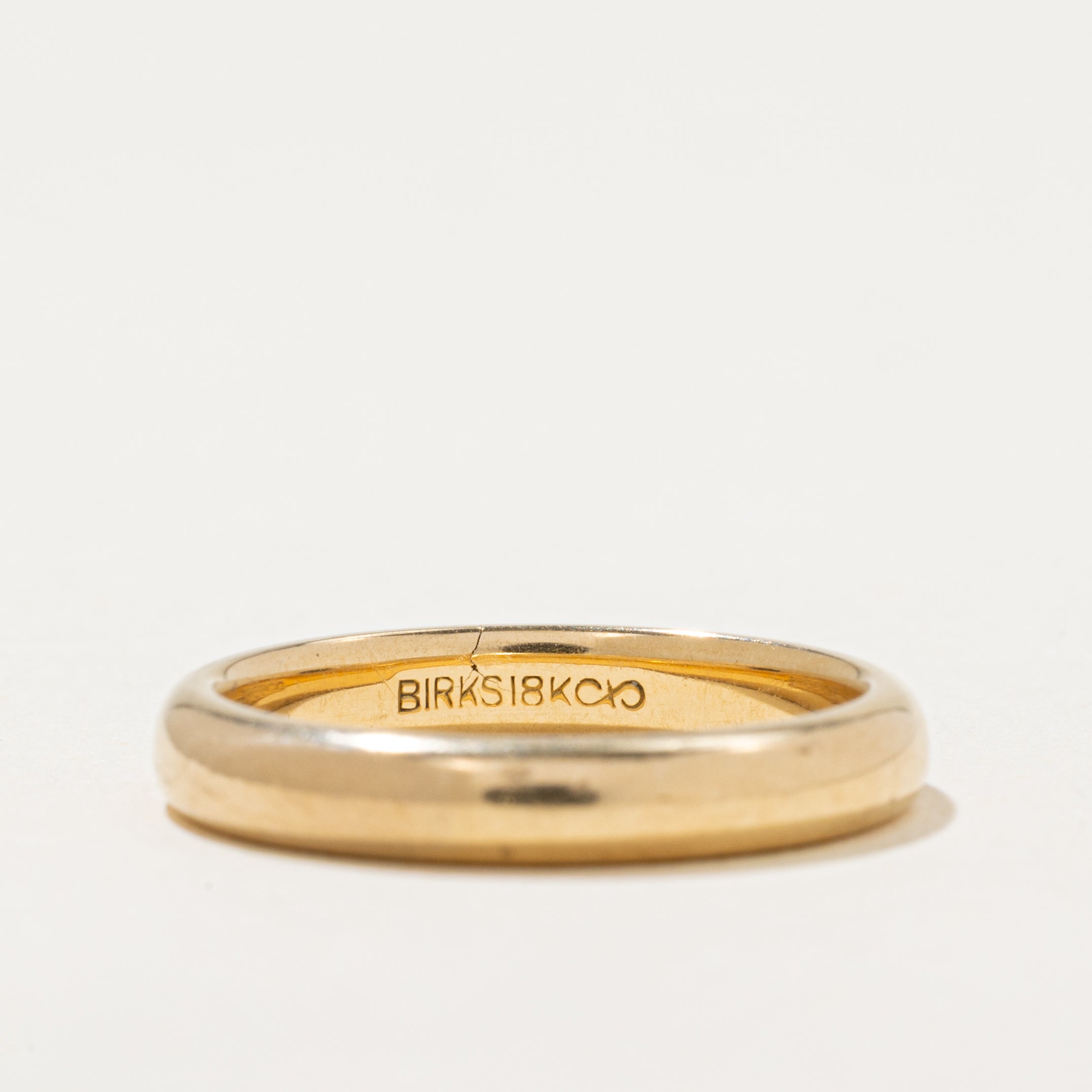 'Birks' 18k Yellow Gold Thin Band | 3mm | SZ 5.25