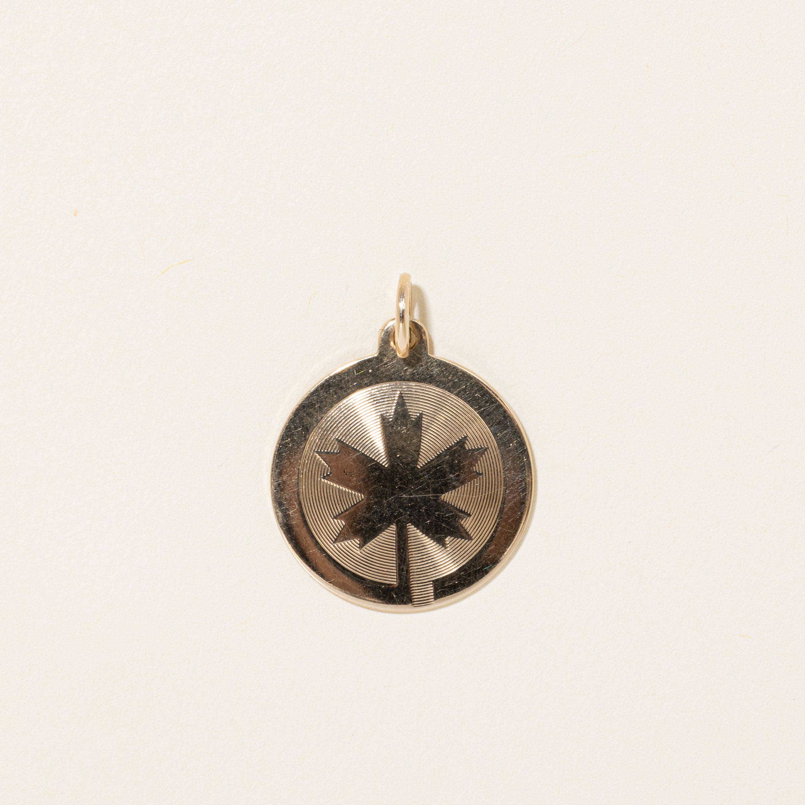 10k Yellow Gold Air Canada Maple Leaf Charm