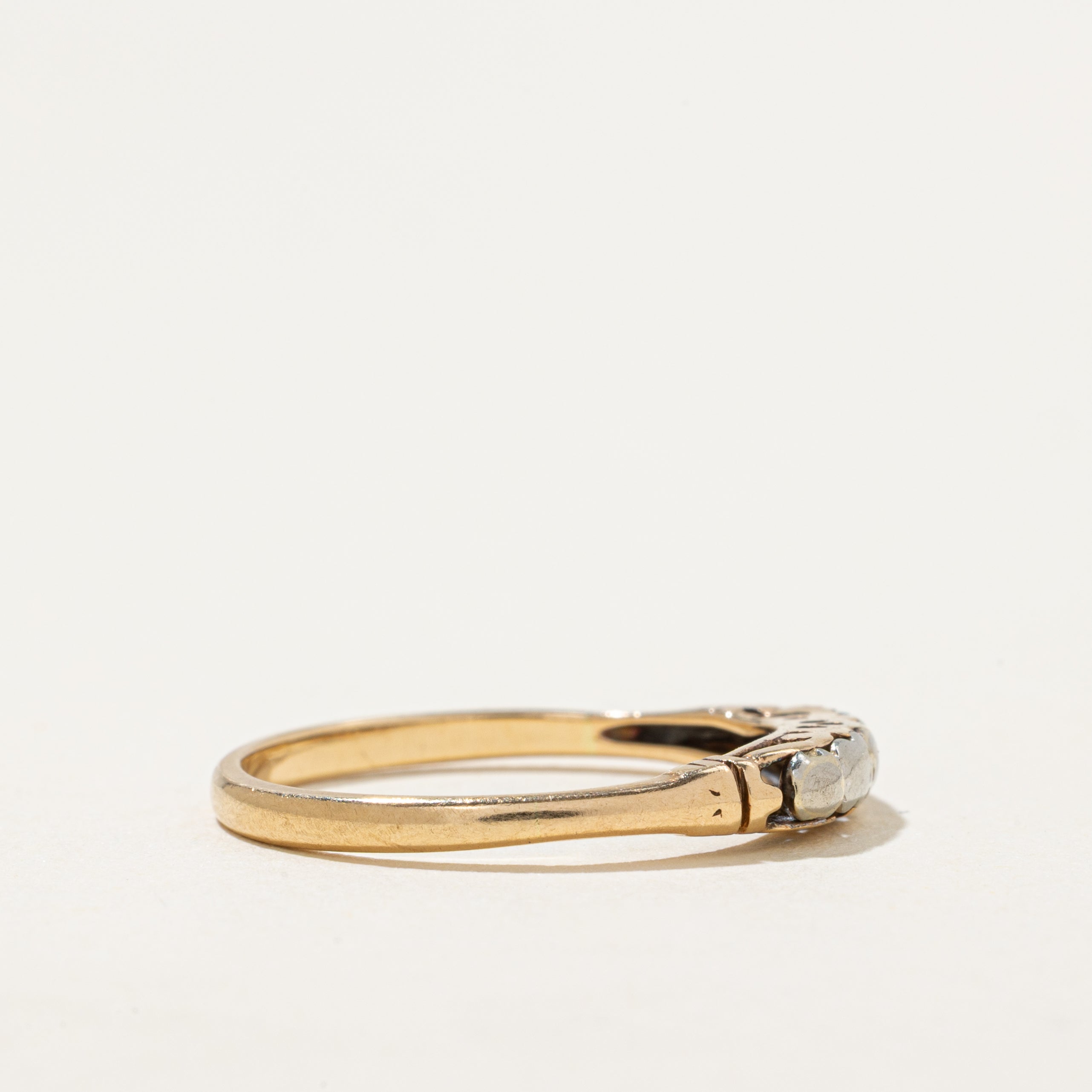 'Birks' 14k Two Tone Gold Ring | SZ 6.5