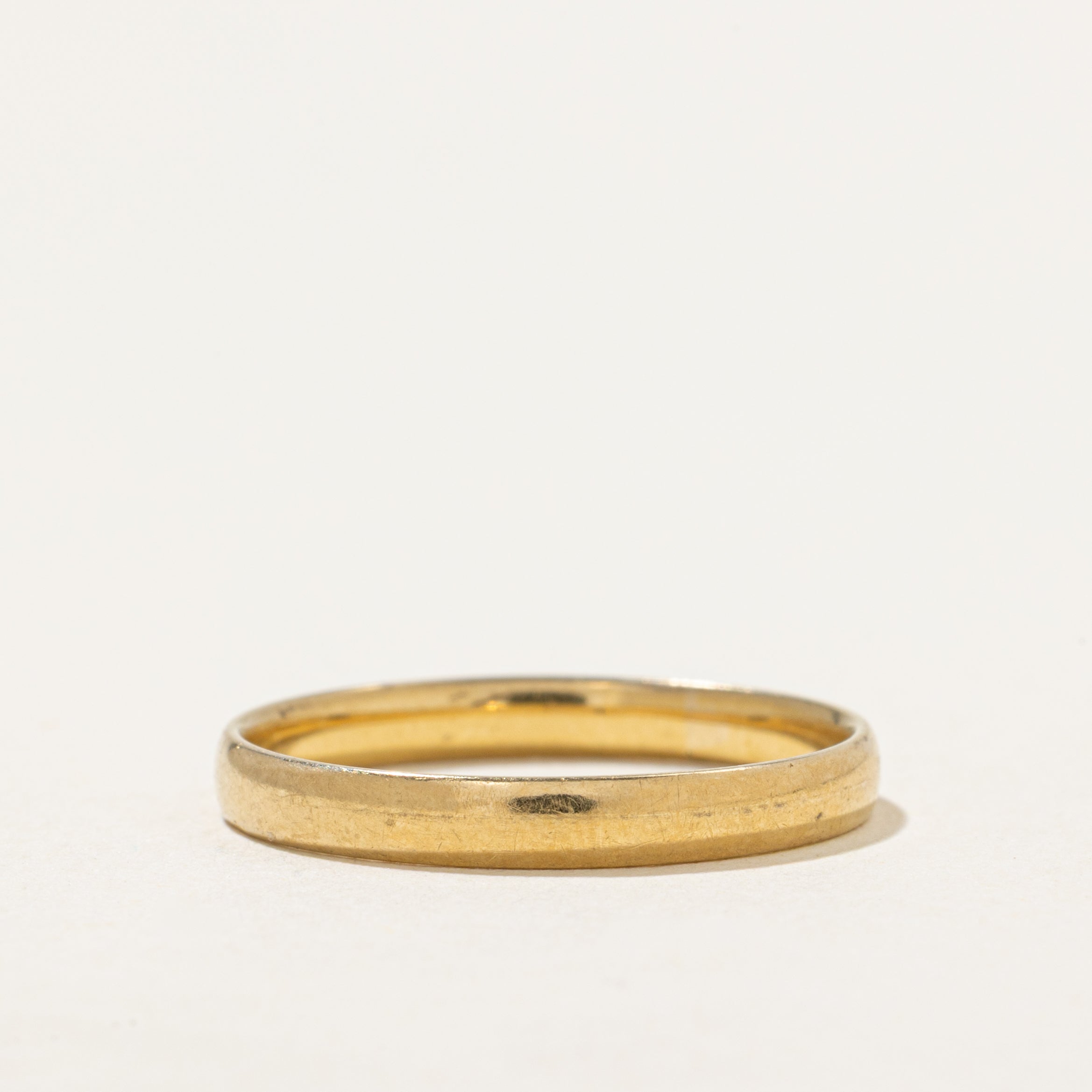 'Birks' 18k Yellow Gold Plain Band | 2.6mm | SZ 7.25
