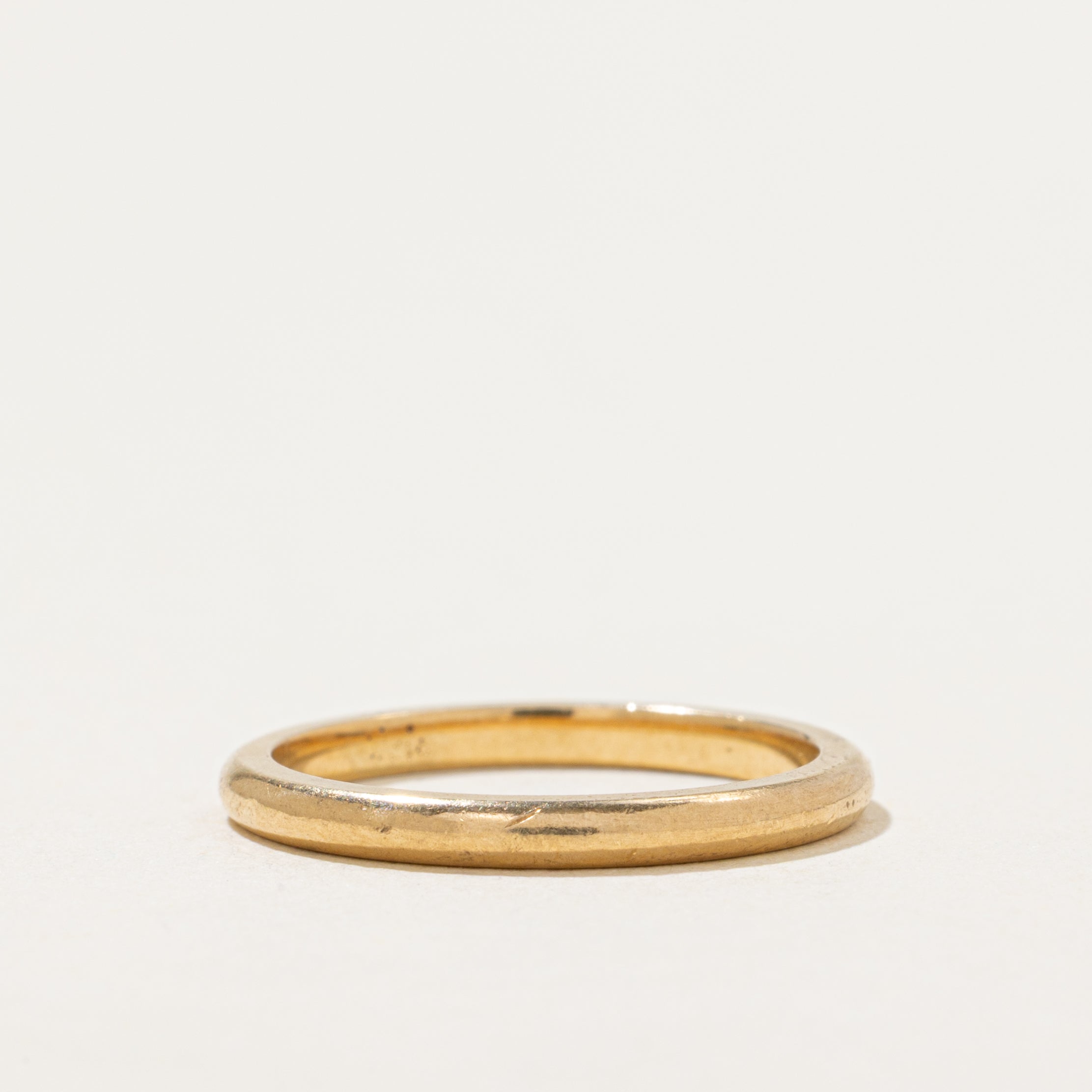 'Birks' 18k Yellow Gold Thin Band | 1.8mm | SZ 4.25