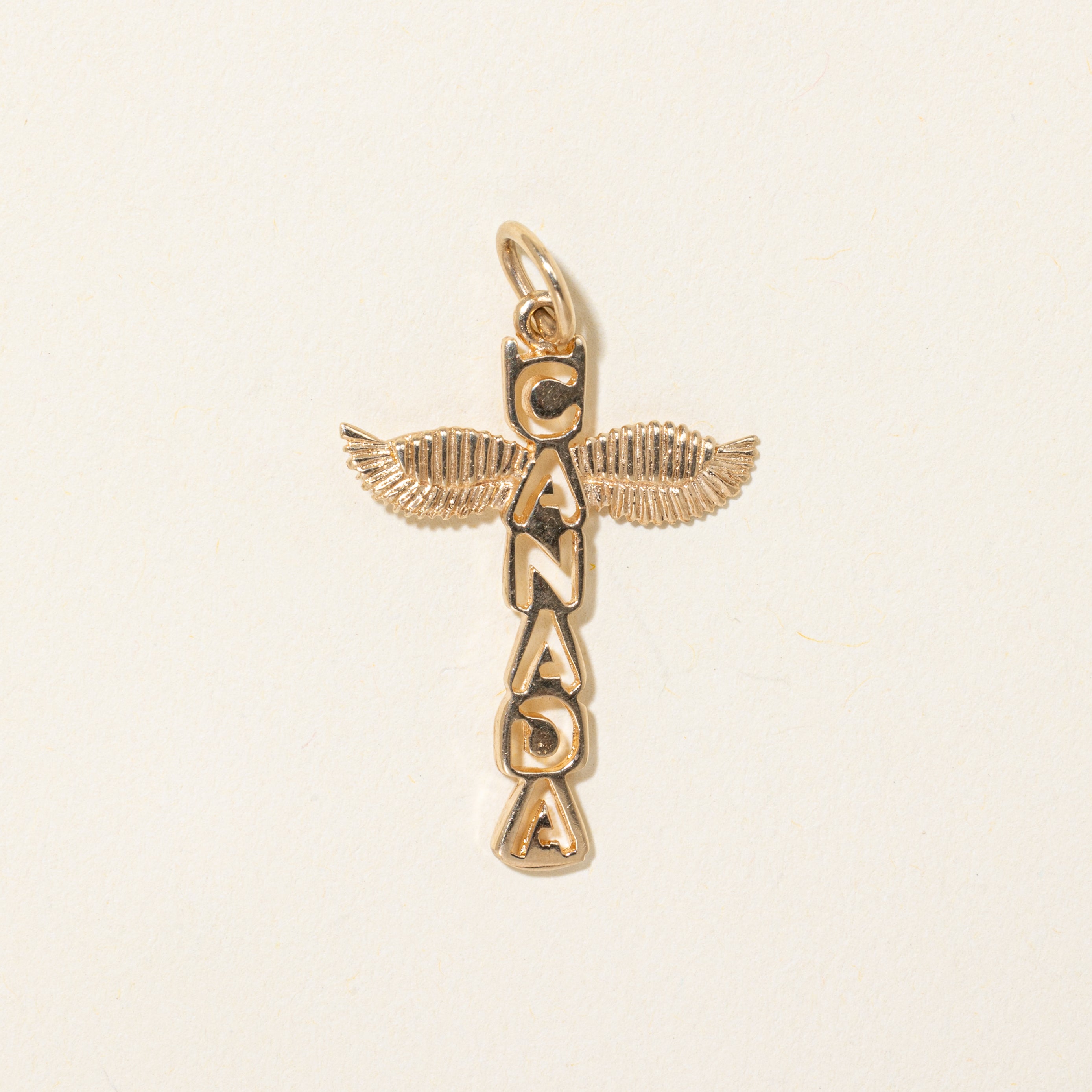 10k Yellow Gold "Canada" Charm