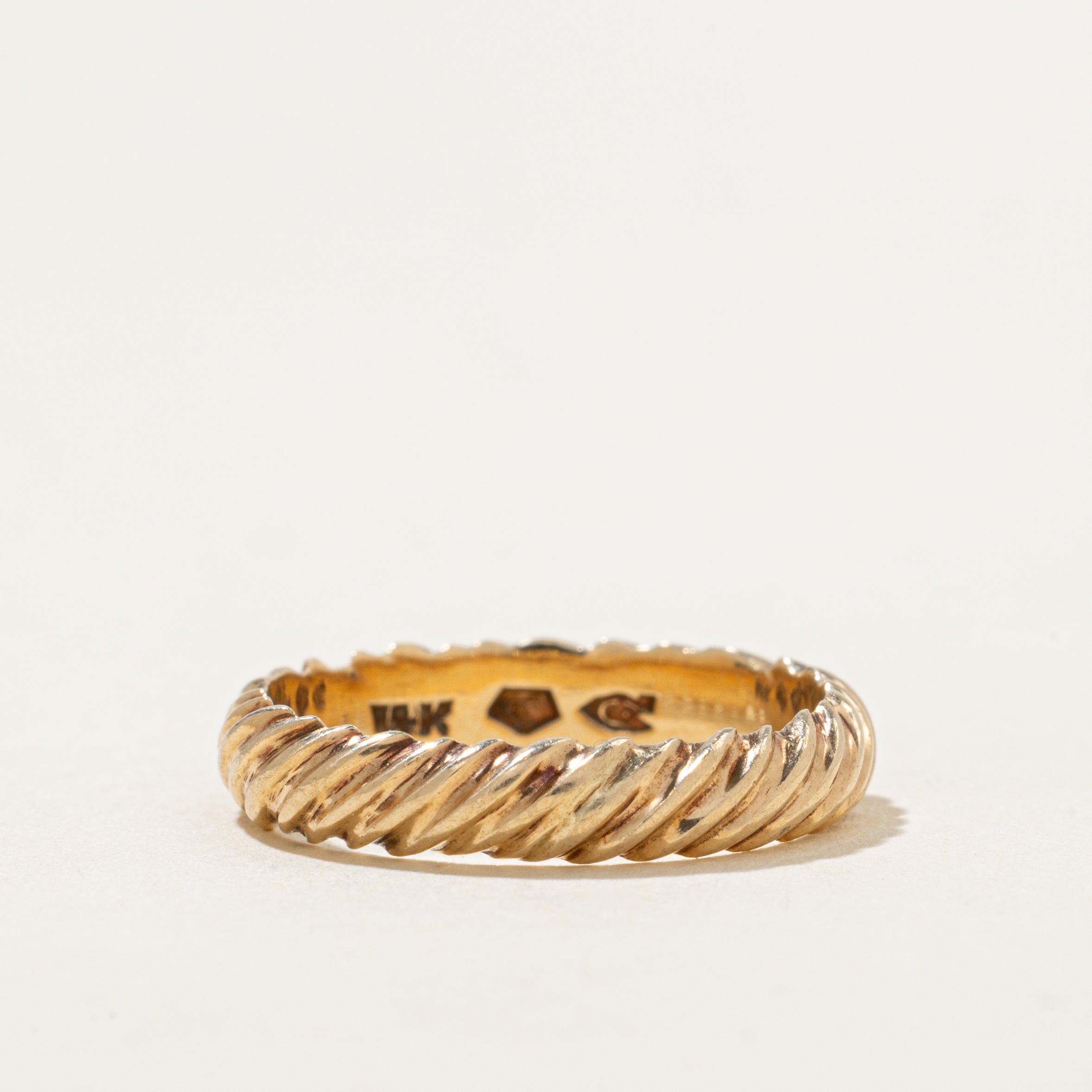 Vintage Canadian 14k Croissant Band | 3.5mm | SZ 5.25